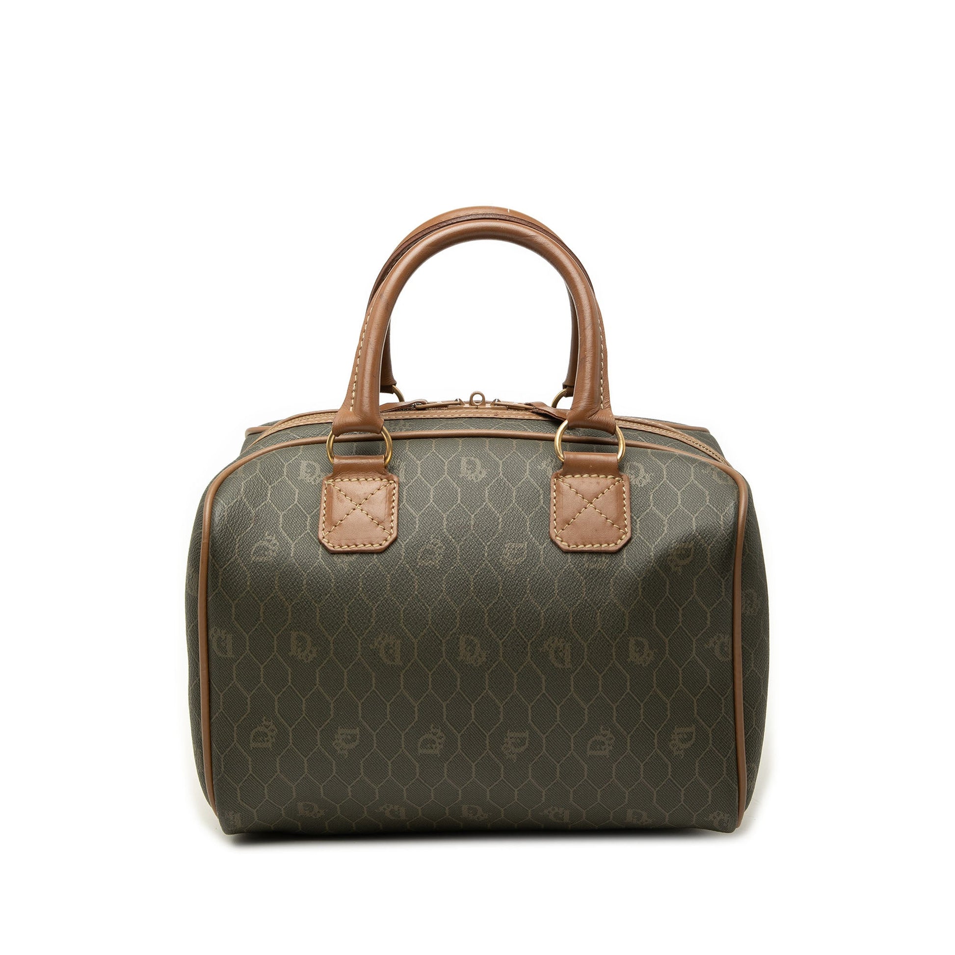 Dior Honeycomb Coated Canvas Boston Bag
