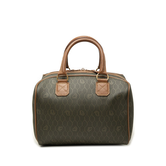 Dior Honeycomb Coated Canvas Boston Bag