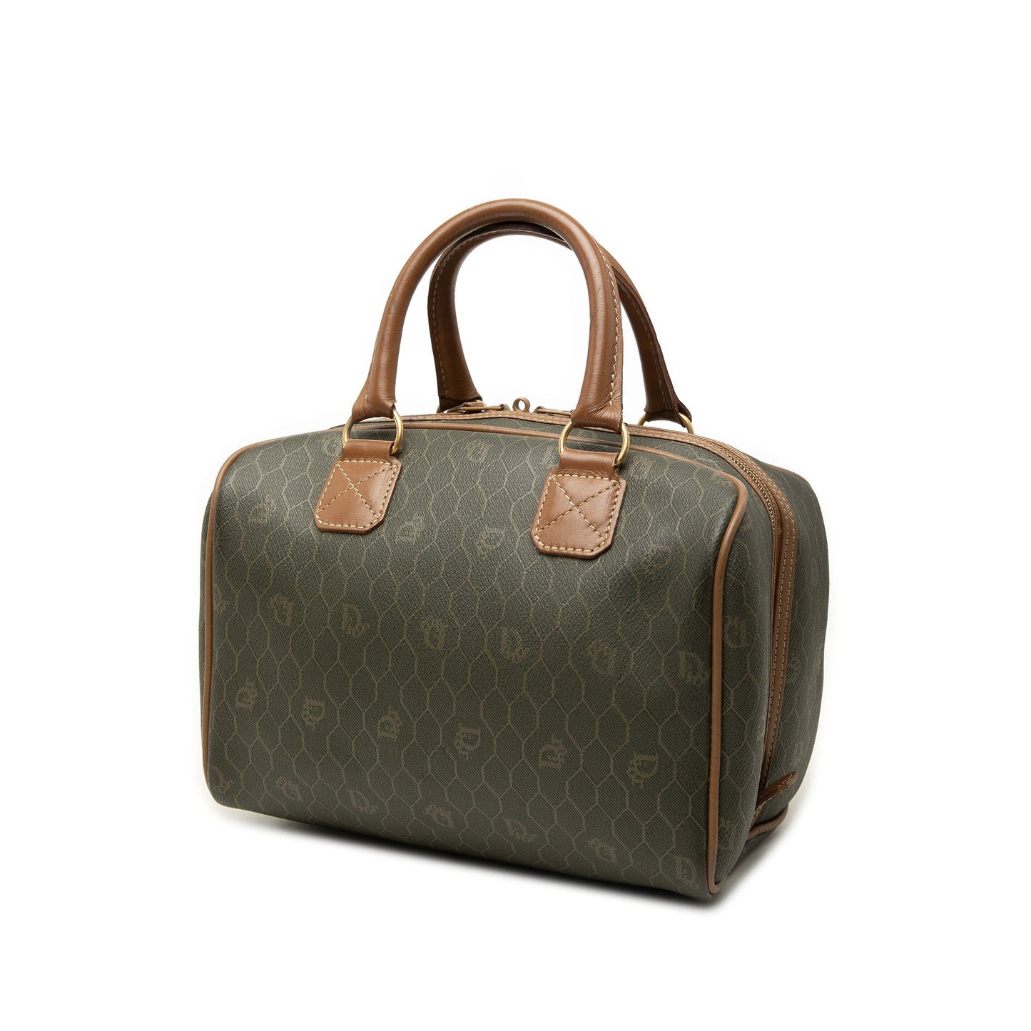 Dior Honeycomb Coated Canvas Boston Bag