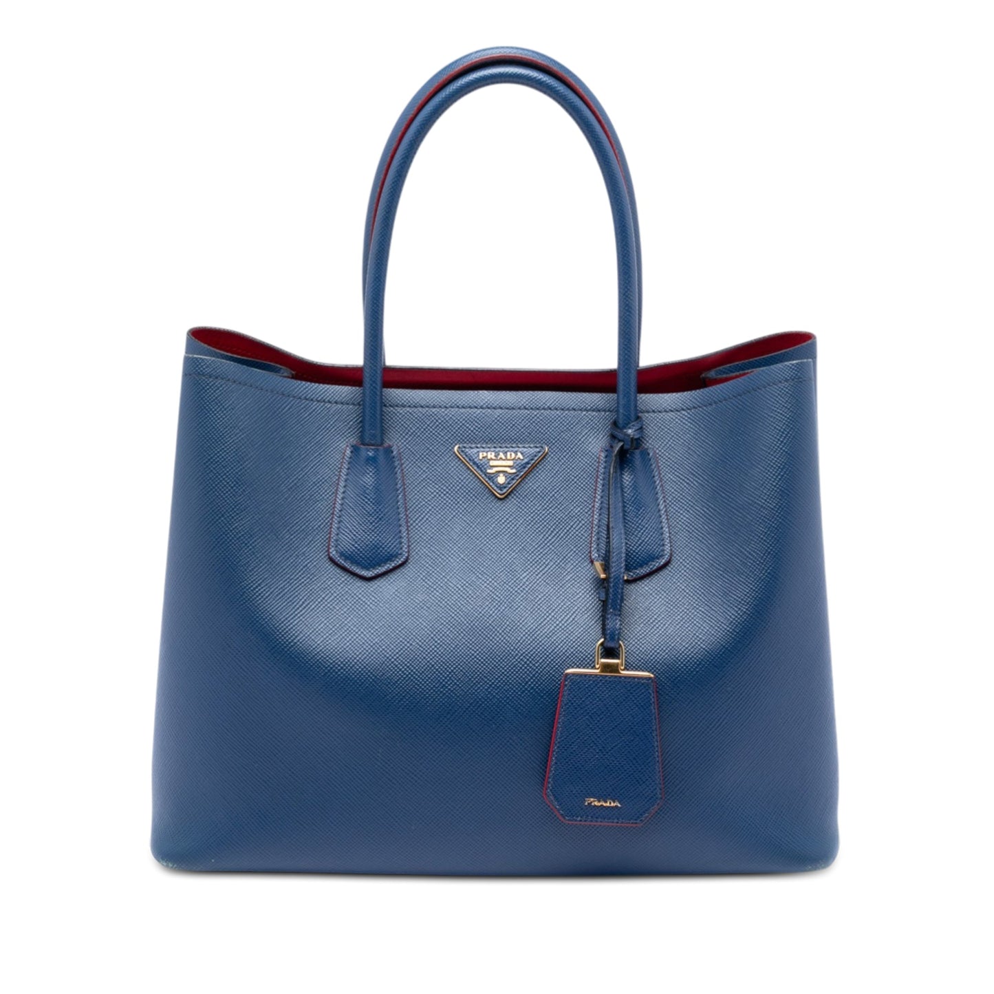 Large Saffiano Cuir Double Satchel