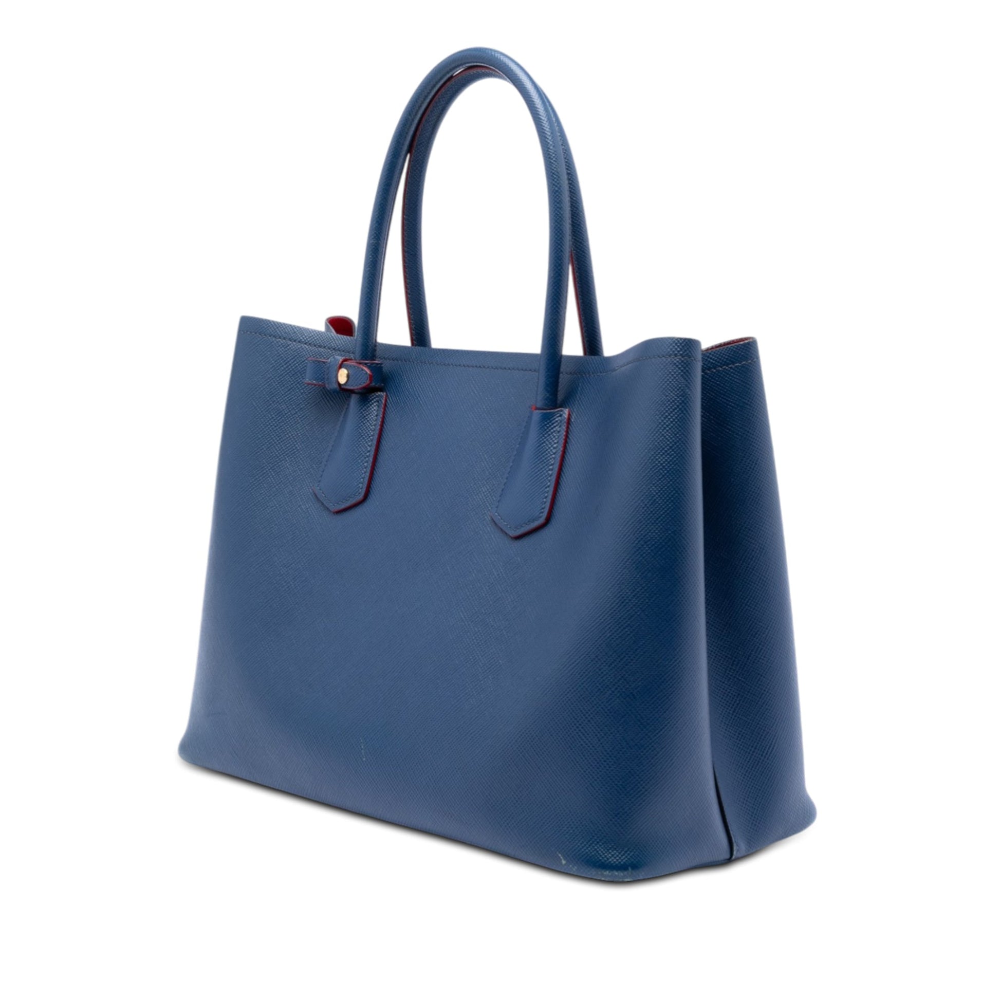 Large Saffiano Cuir Double Satchel