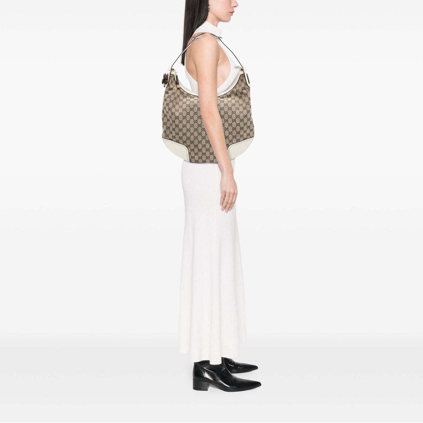 Gucci Large GG Canvas Princy Hobo