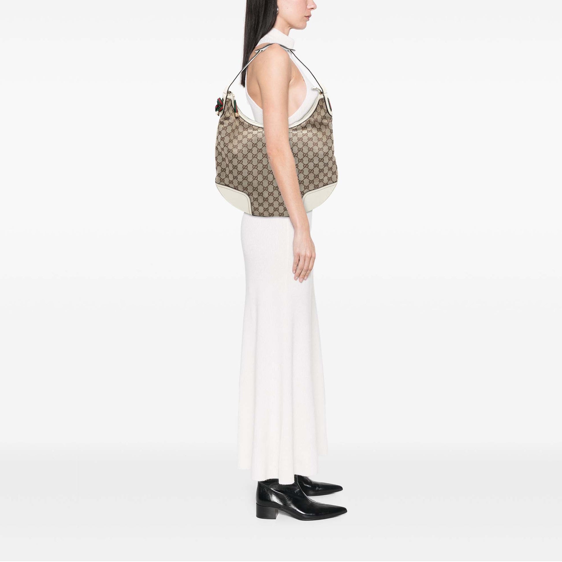 Gucci Large GG Canvas Princy Hobo