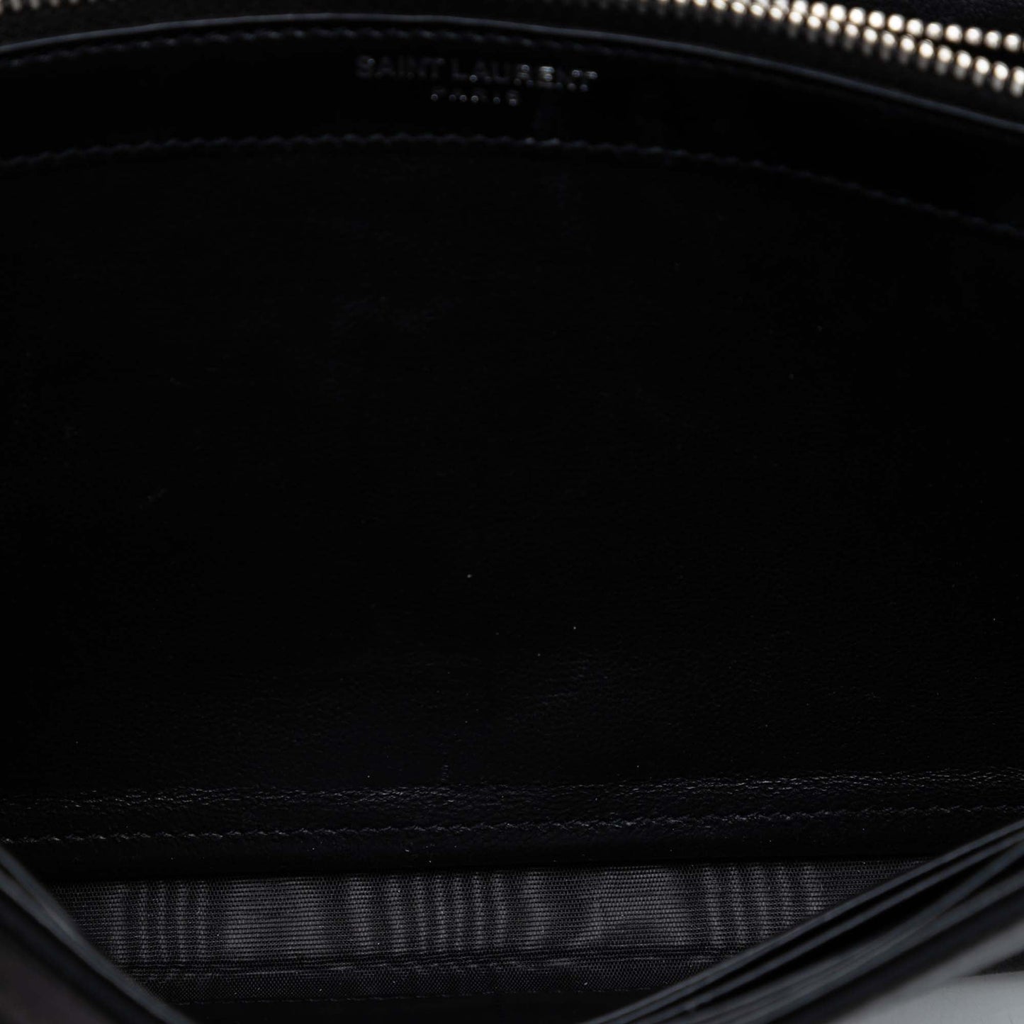 Saint Laurent Sequin Monogram Kate Wallet on Chain