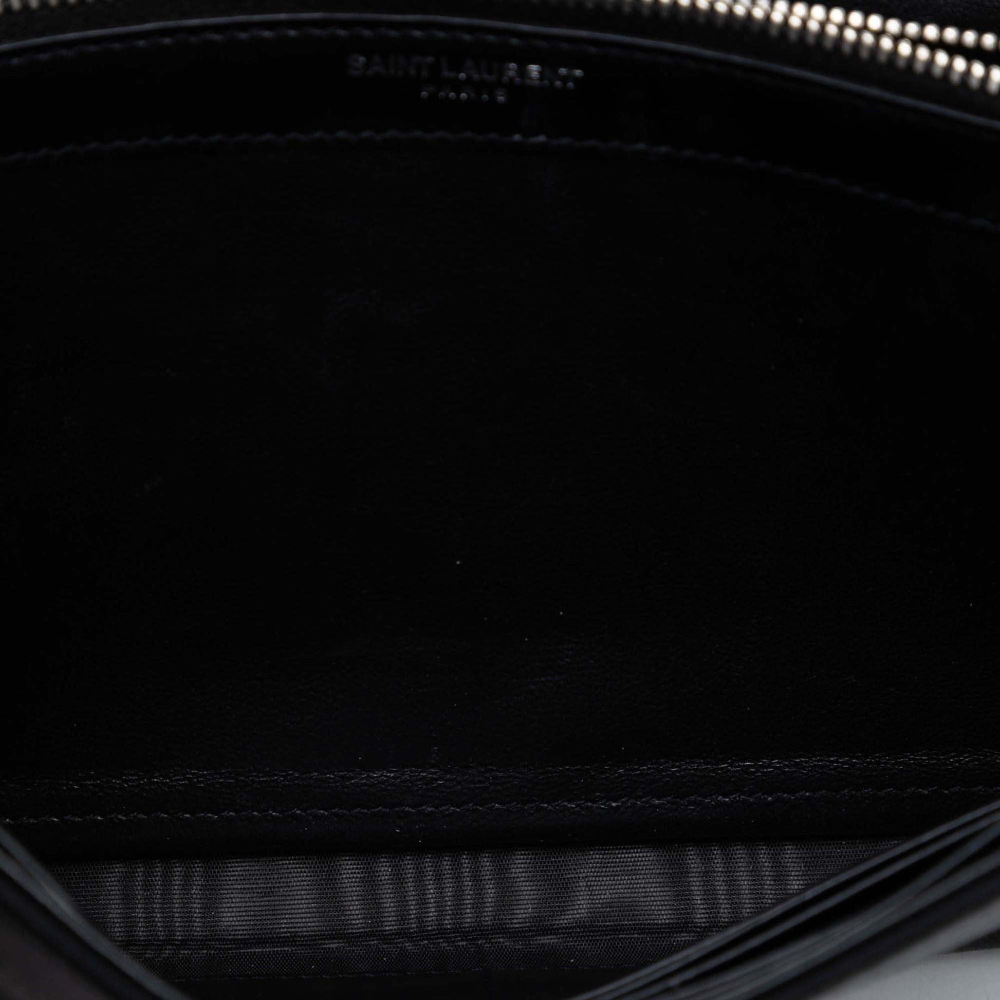 Saint Laurent Sequin Monogram Kate Wallet on Chain