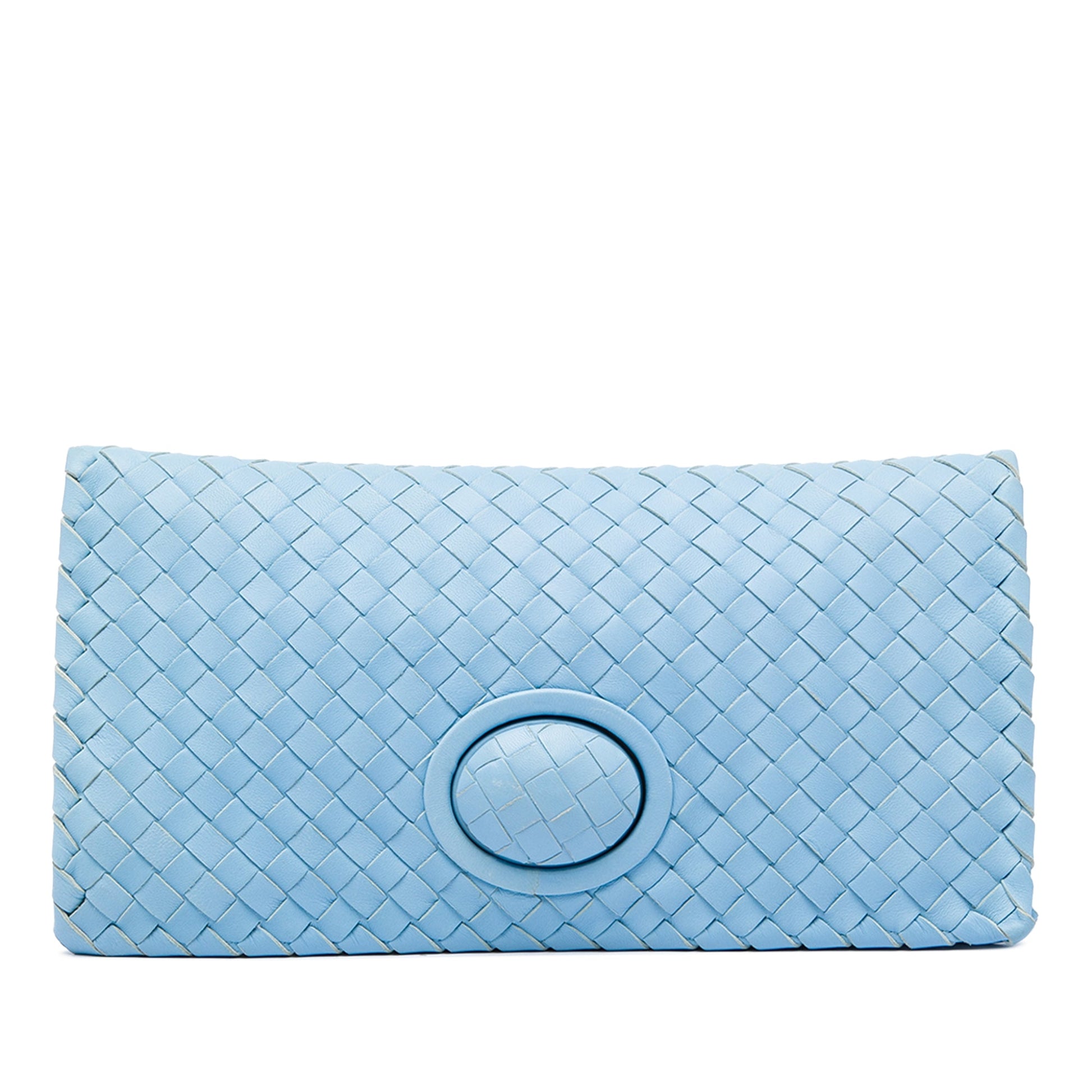 Bottega Veneta Nappa Intrecciato Turn Lock Clutch