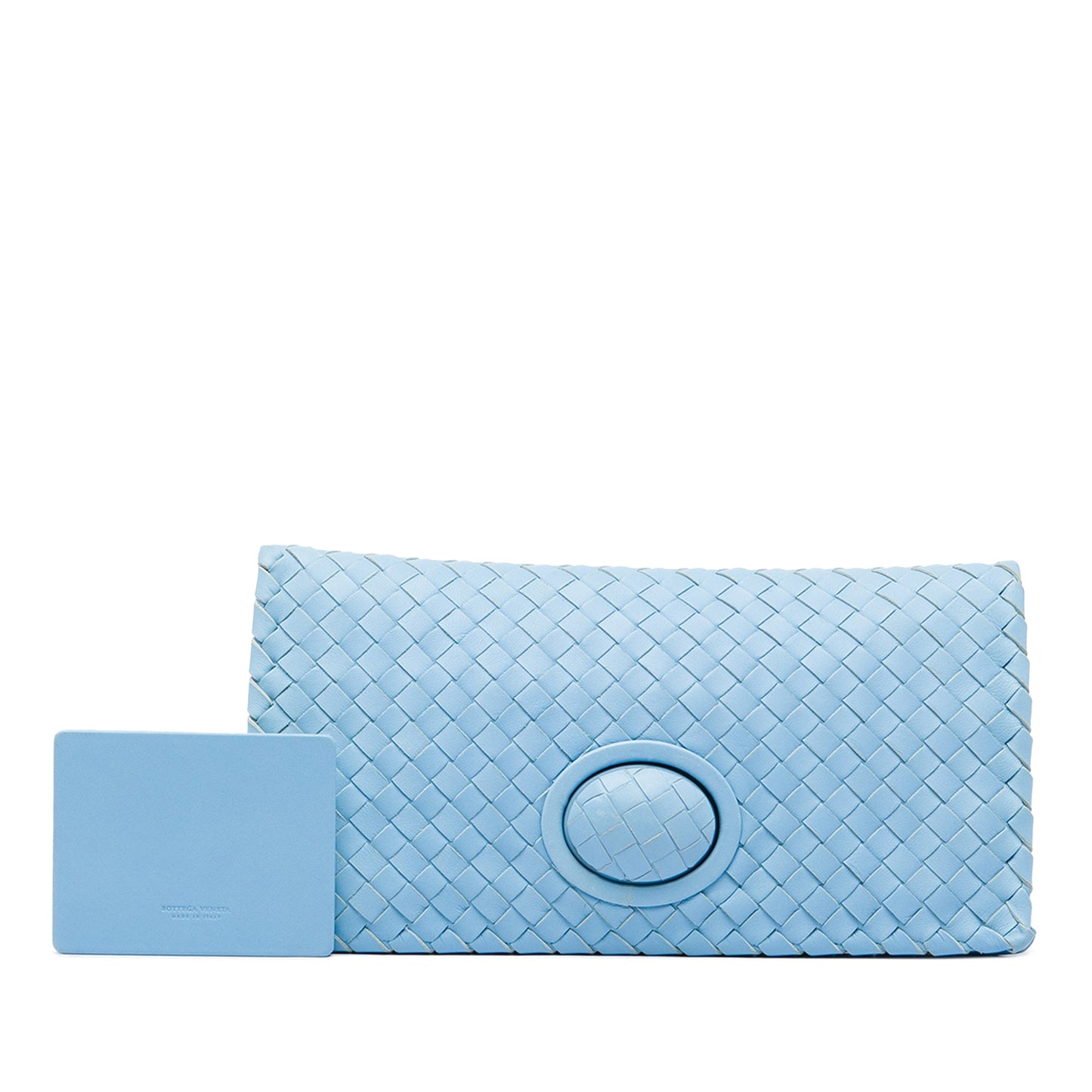 Bottega Veneta Nappa Intrecciato Turn Lock Clutch