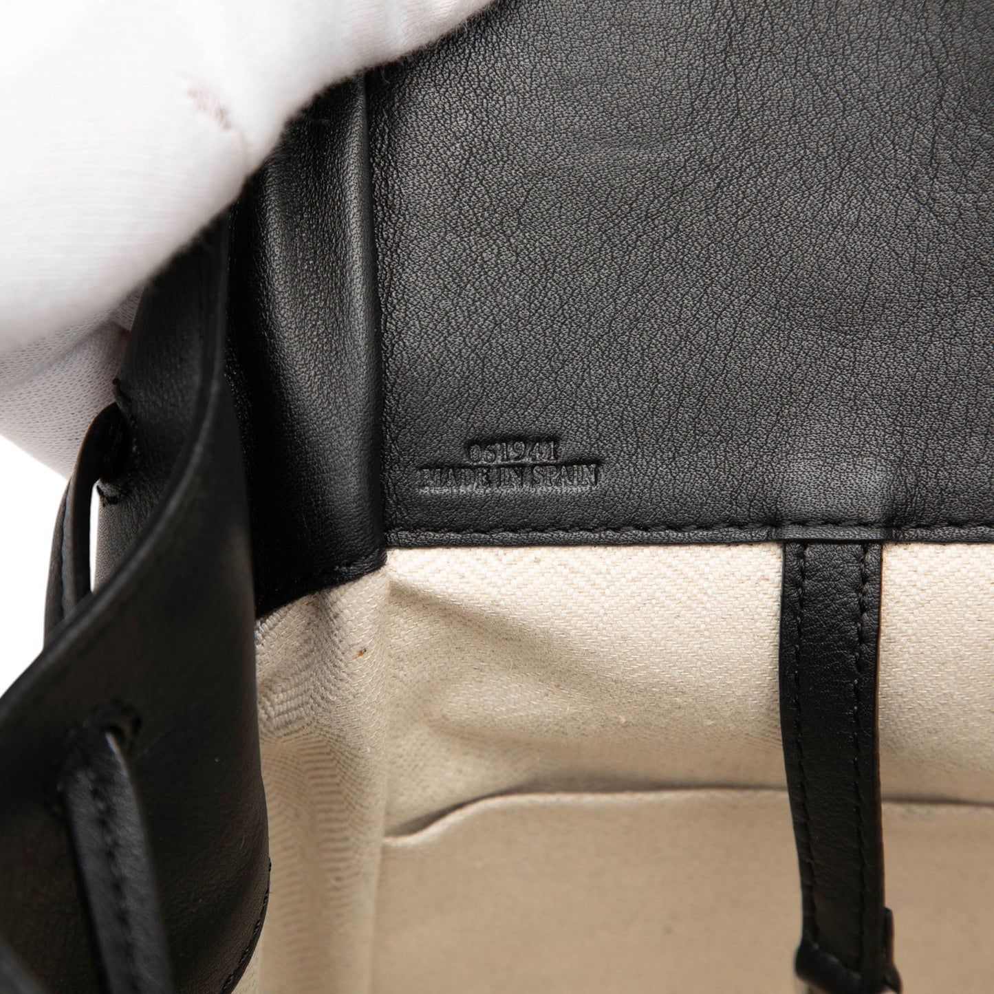 LOEWE Small Leather Drawstring Hammock Bag