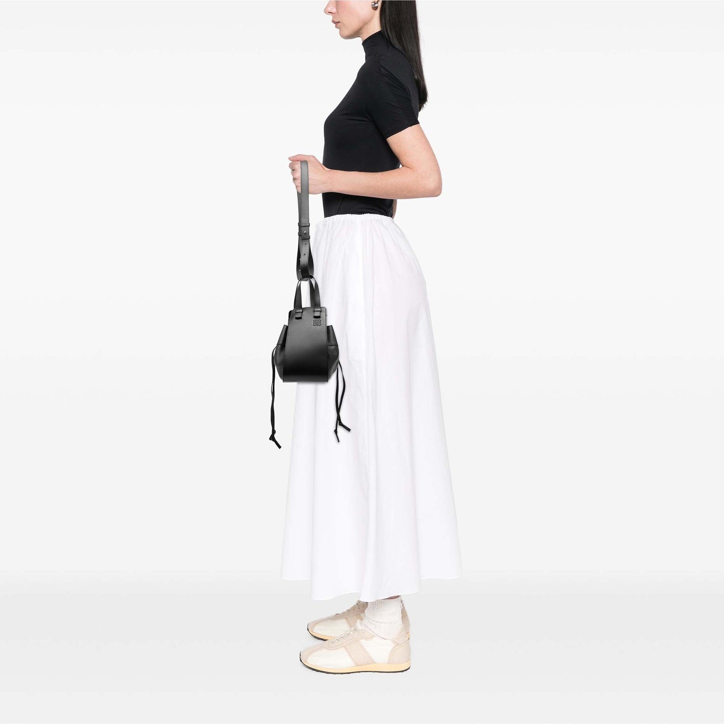 LOEWE Small Leather Drawstring Hammock Bag