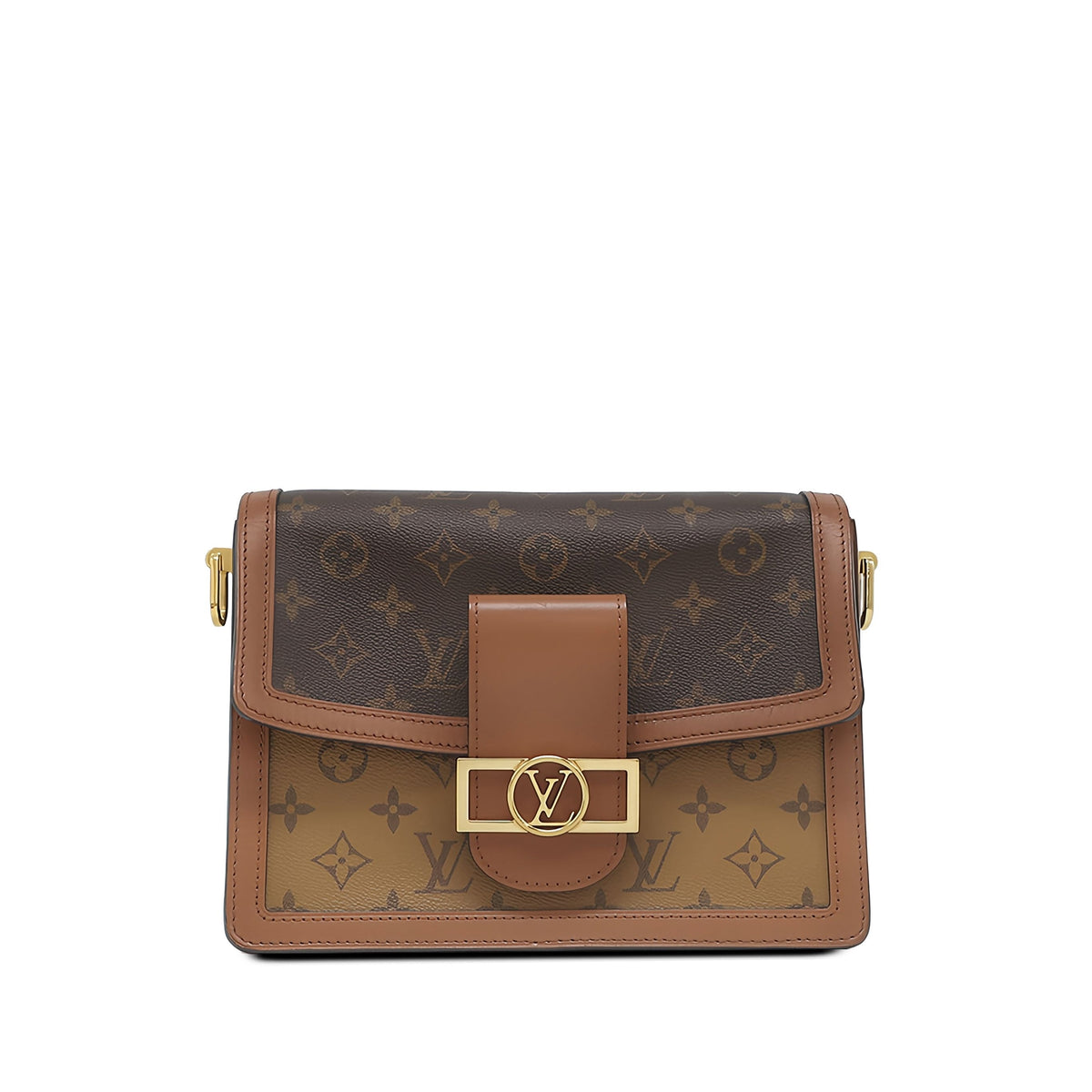 Louis Vuitton Monogram Reverse Dauphine MM — Brown