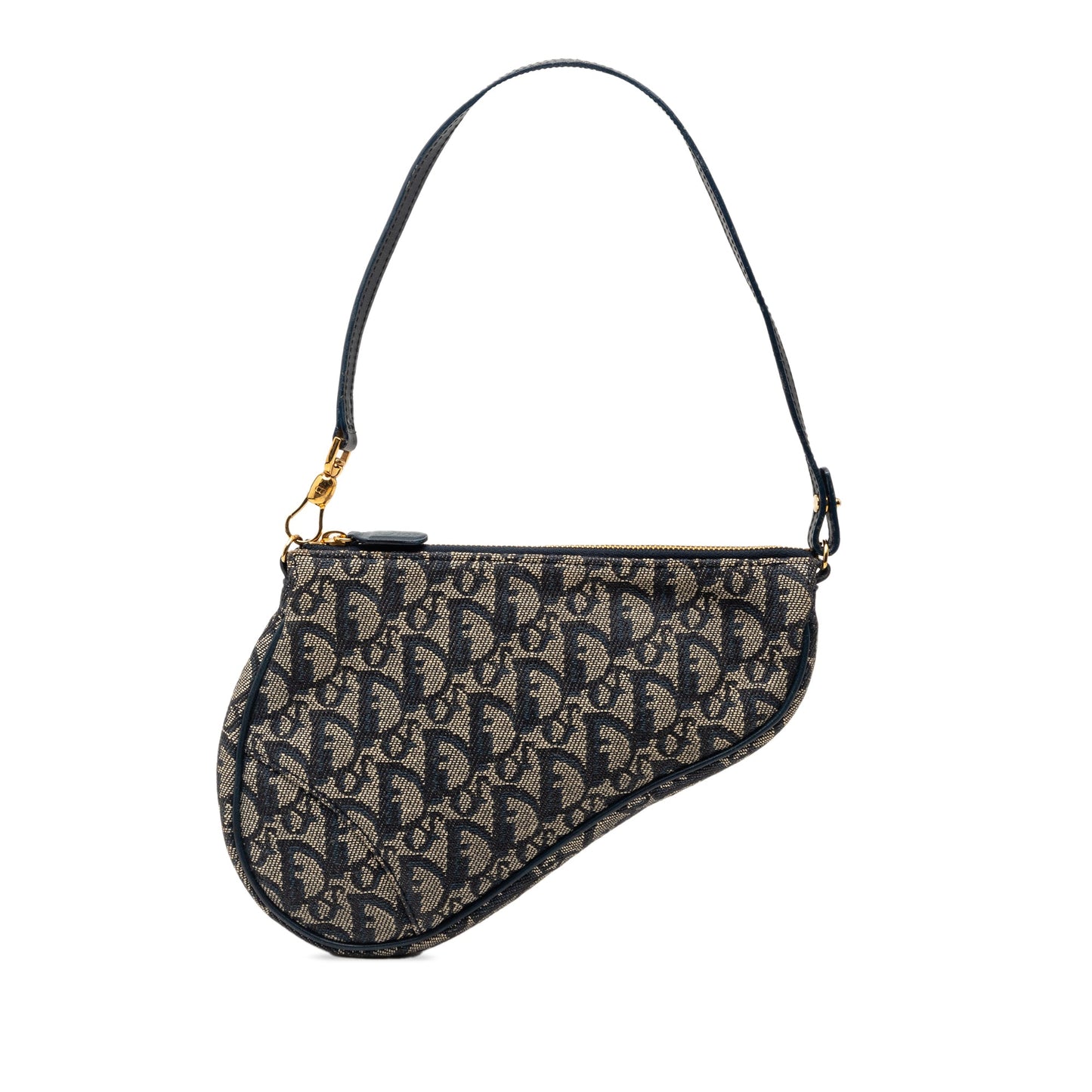 Dior Mini Diorissimo Canvas Saddle Pochette