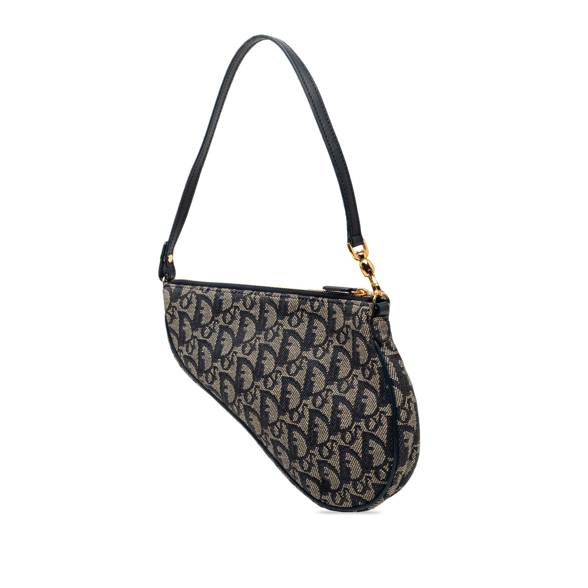 Dior Mini Diorissimo Canvas Saddle Pochette