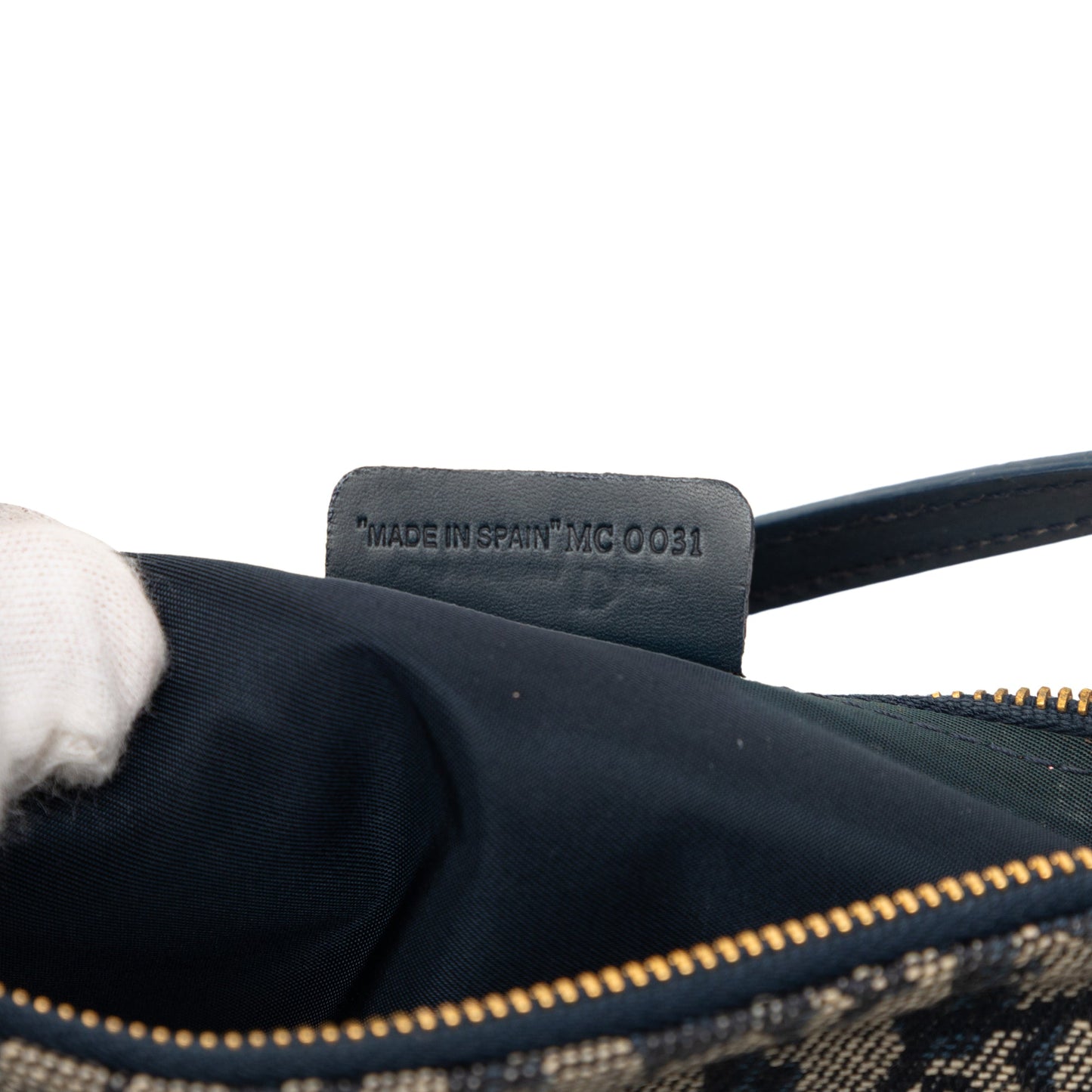 Dior Mini Diorissimo Canvas Saddle Pochette