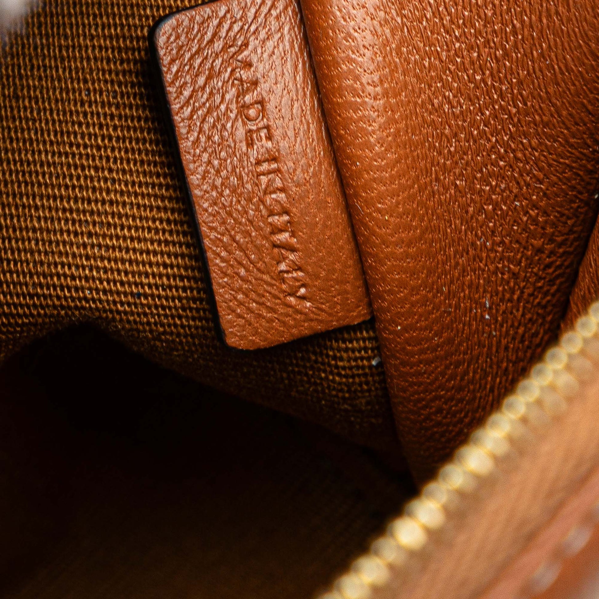 Celine Triomphe Coated Canvas Clutch On Chain
