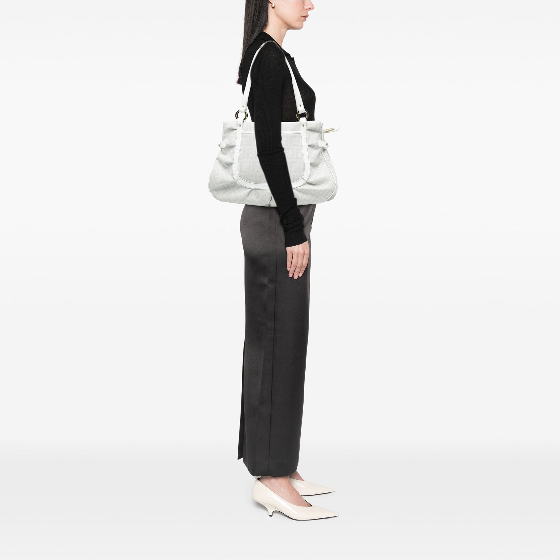 Fendi Large Zucca Spalmati Chef Shopper Tote
