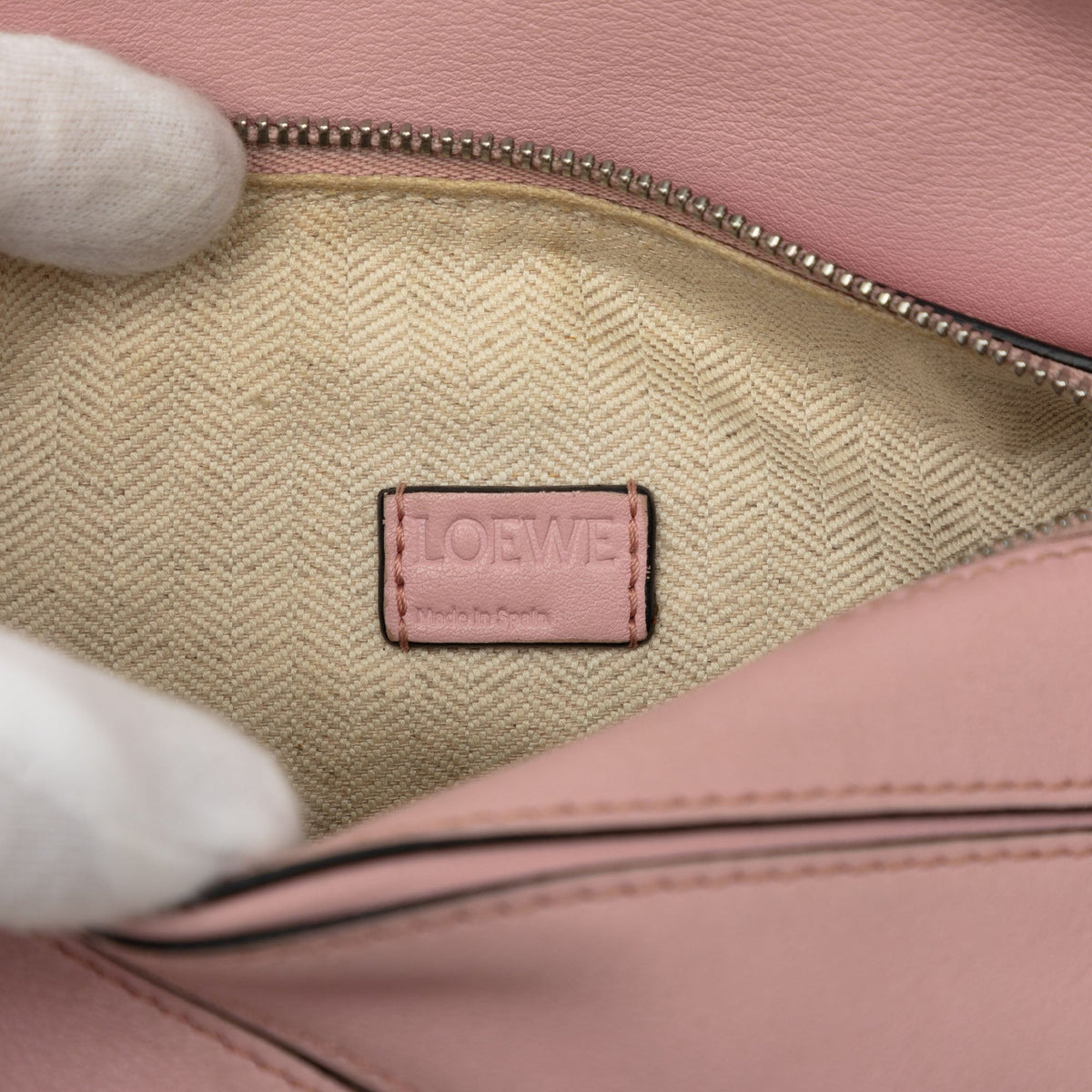 LOEWE Mini Calfskin Puzzle Satchel