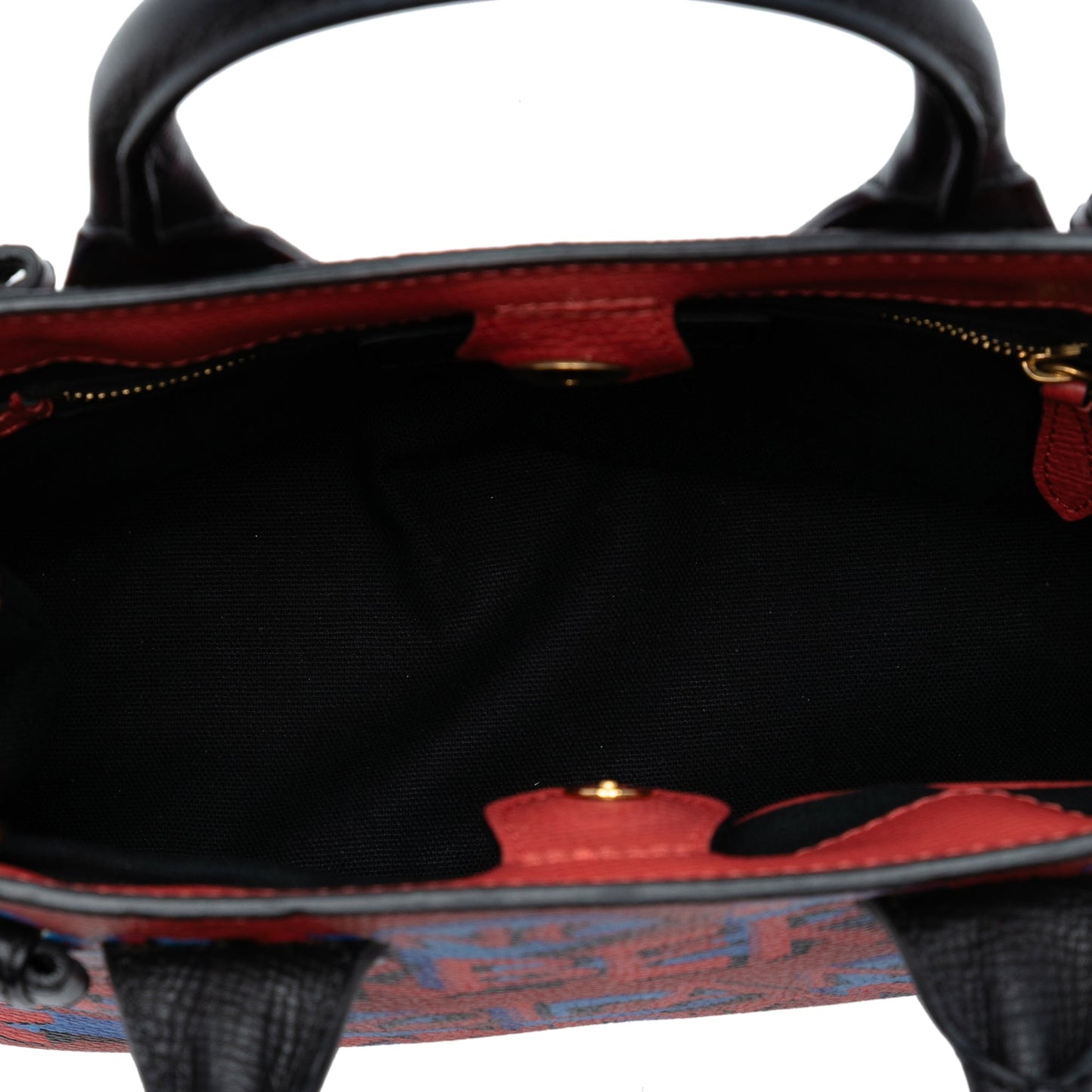 Burberry Small Graffiti Print Grainy Calfskin Banner Satchel