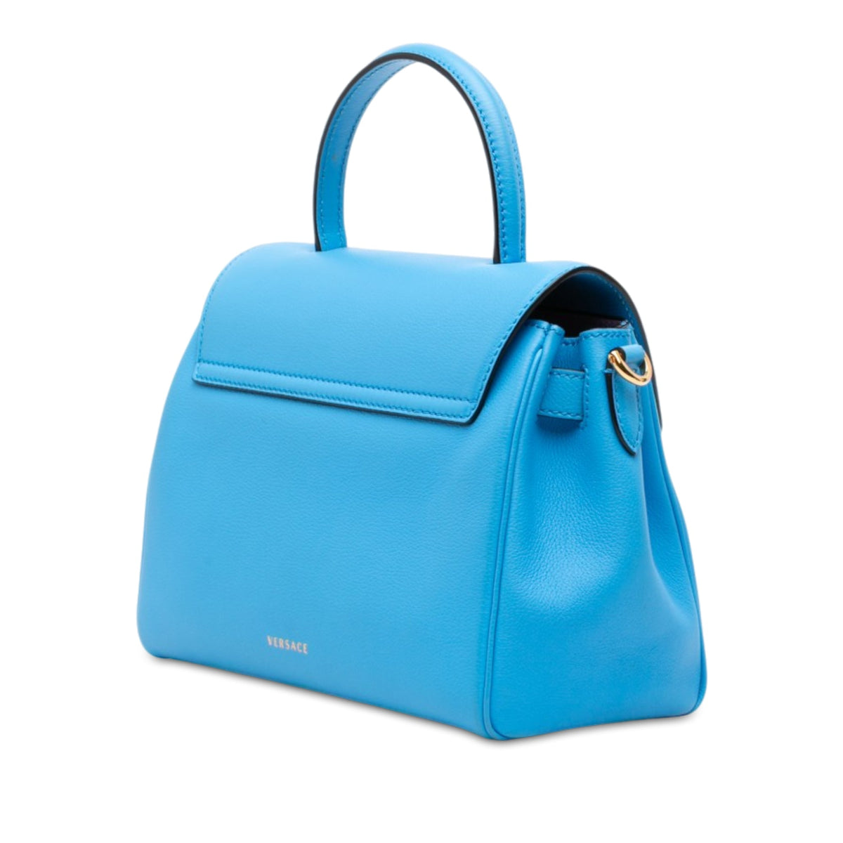Versace Leather La Medusa Top Handle Bag