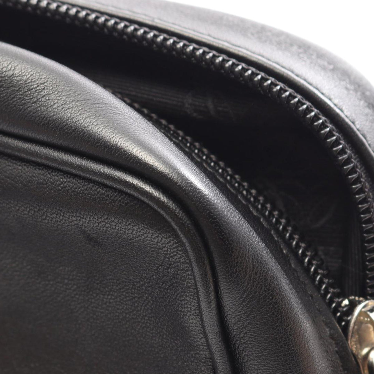LOEWE Leather Anagram Clutch — Black