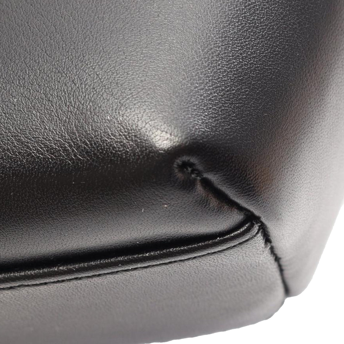 LOEWE Leather Anagram Clutch — Black