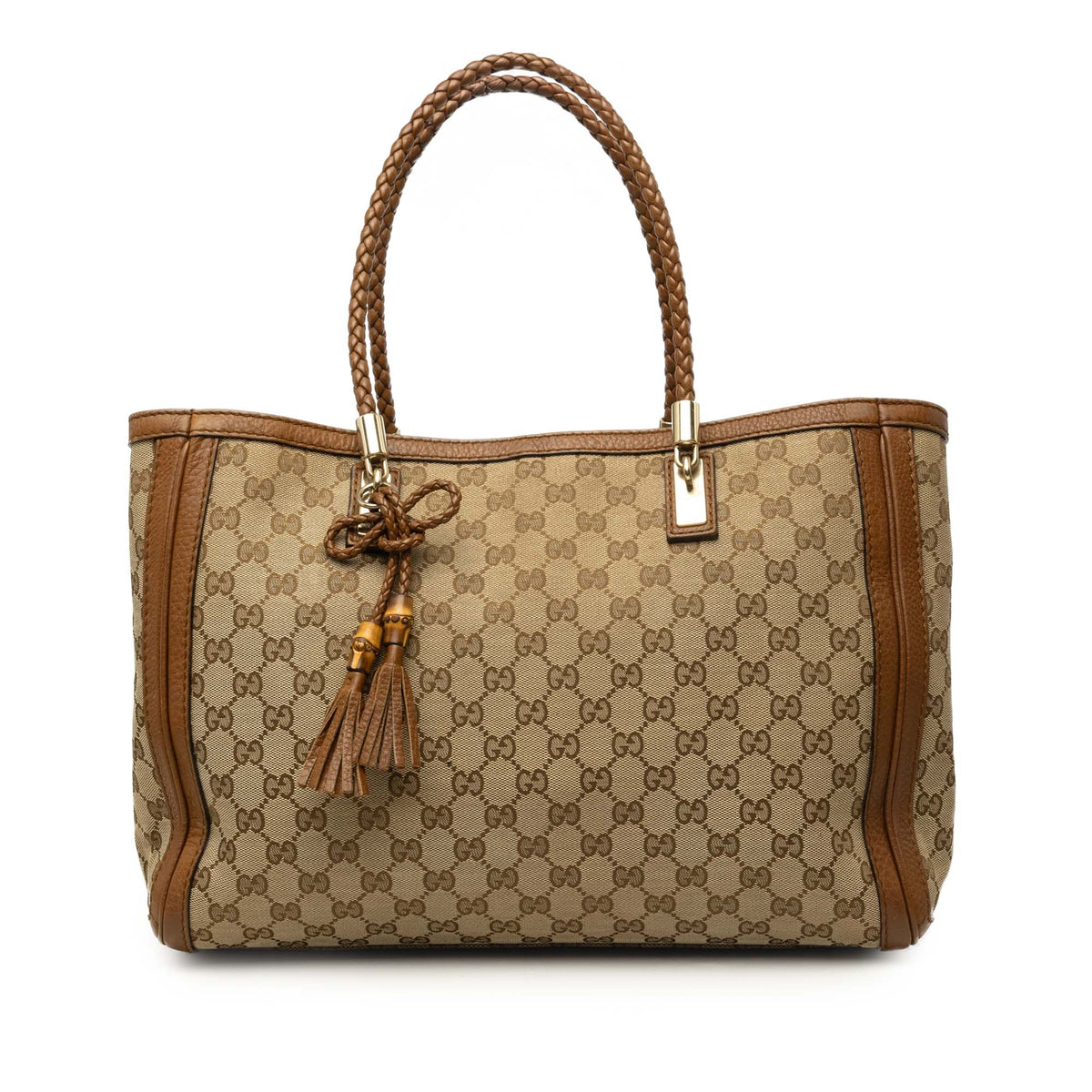 Gucci GG Canvas Bella Tote — Beige