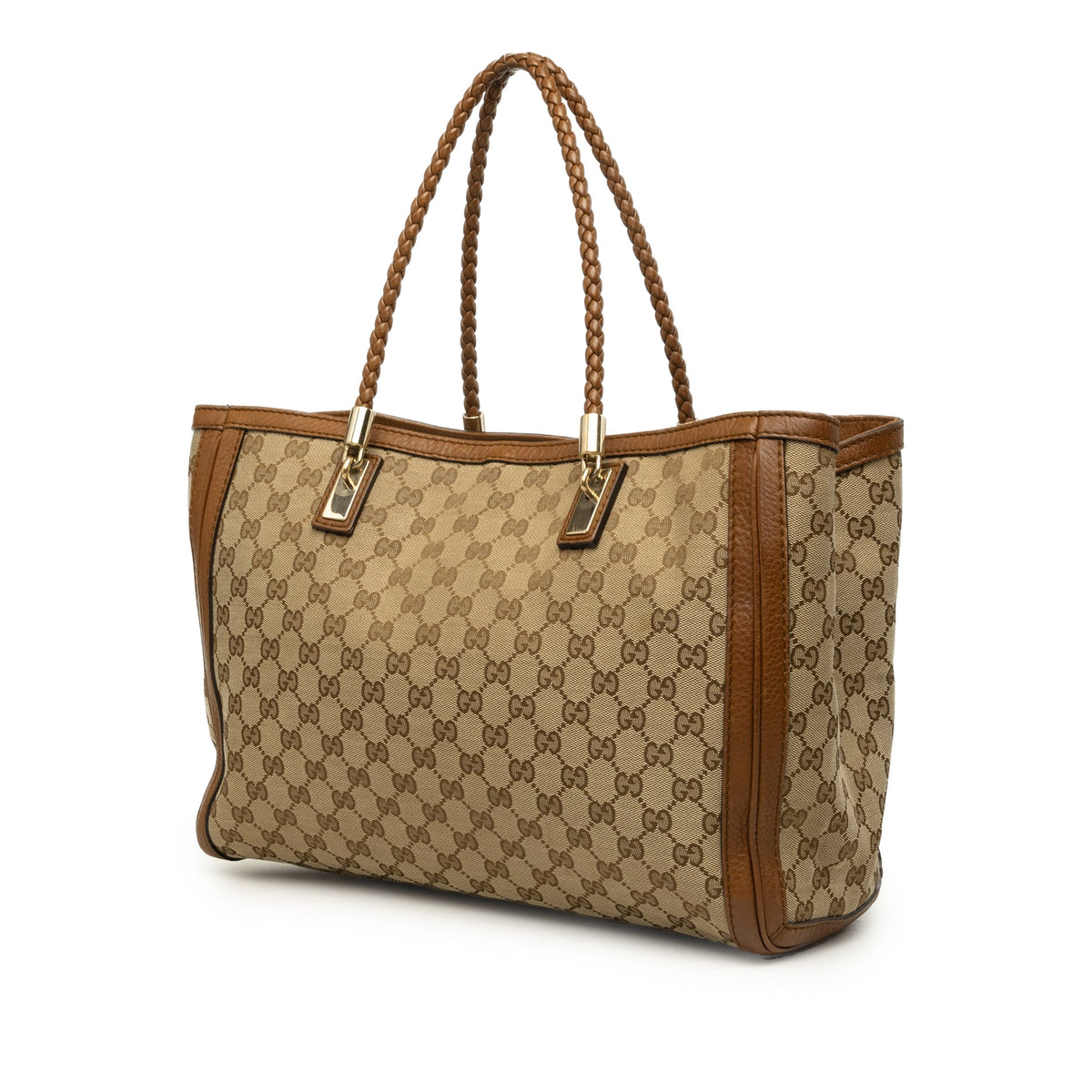 Gucci GG Canvas Bella Tote — Beige