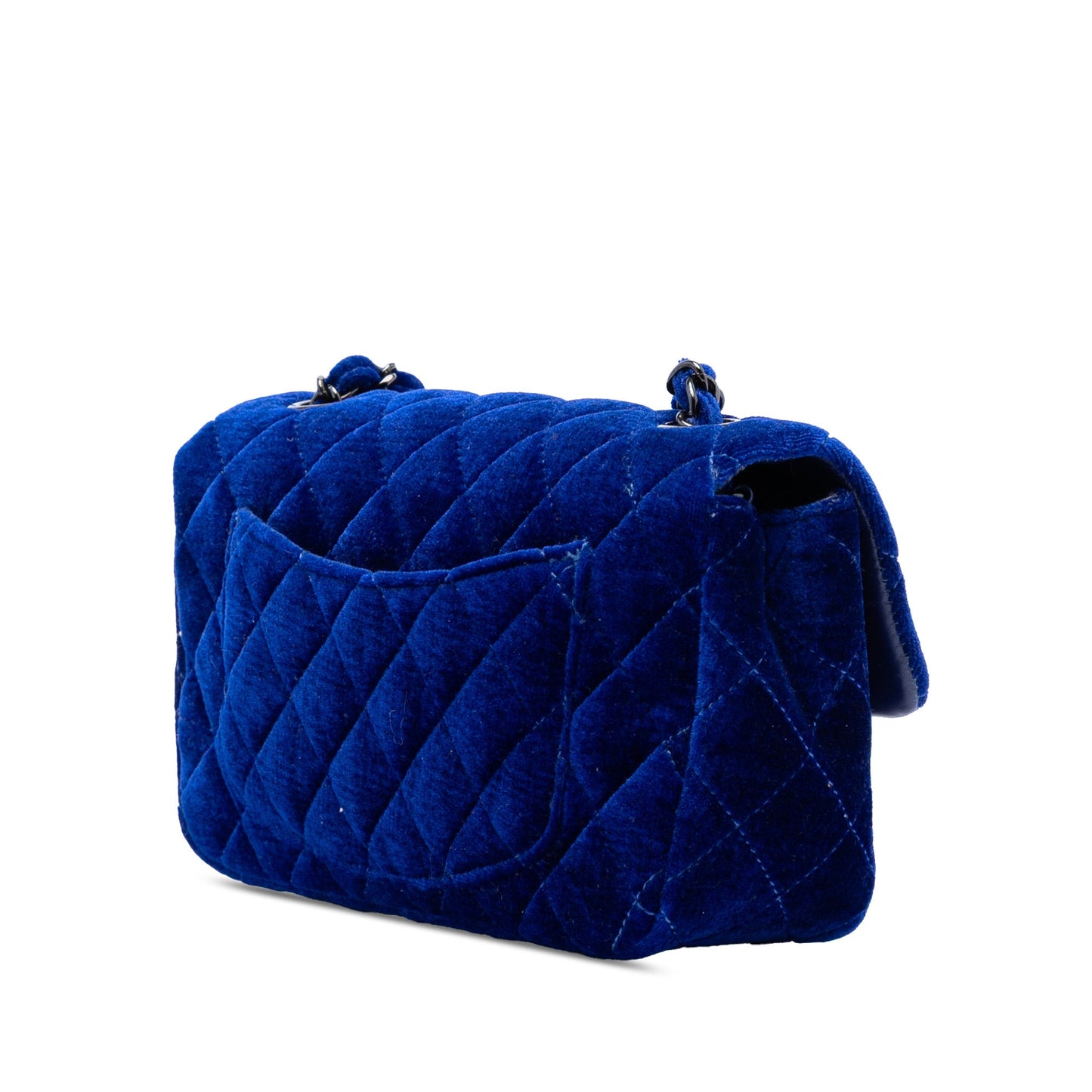Chanel Mini Rectangular Classic Velvet Single Flap