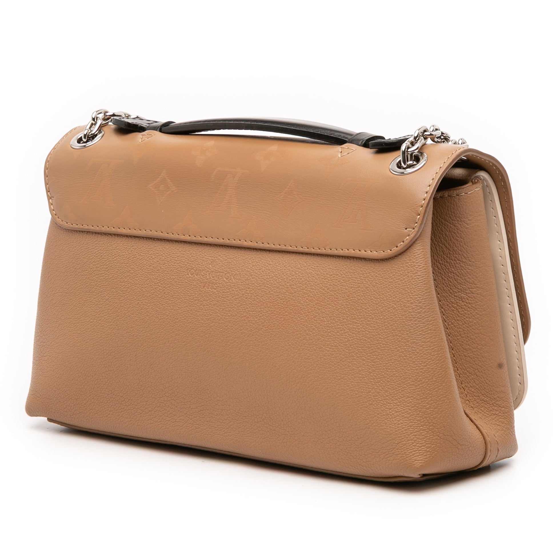 Louis Vuitton Bicolor Monogram Cuir Plume Ecume Very Chain Bag