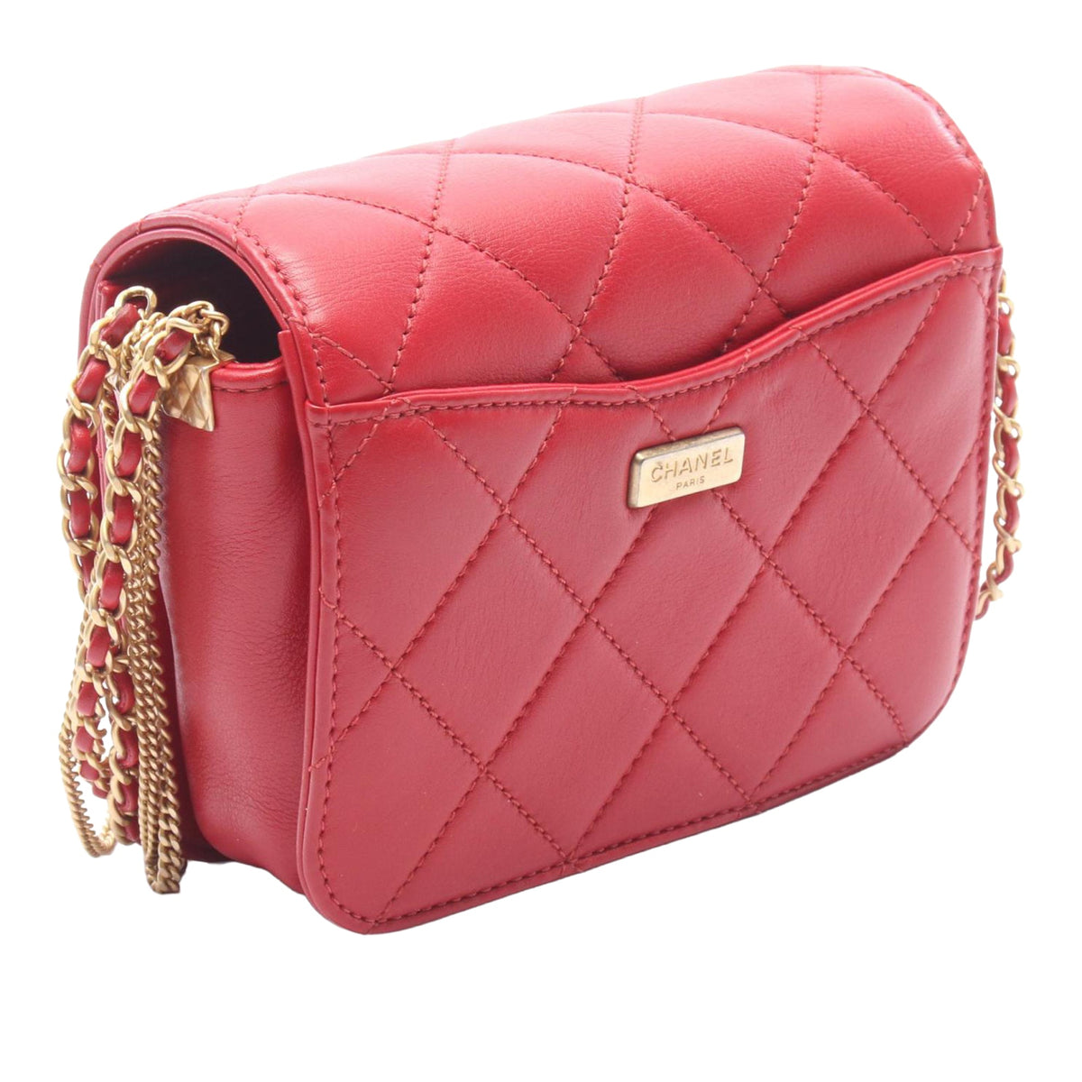 Chanel Mini quilted Lambskin Cambon Chains Flap