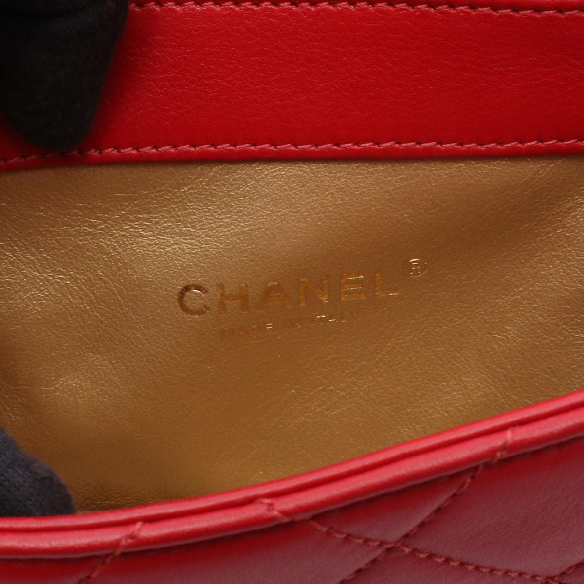 Chanel Mini quilted Lambskin Cambon Chains Flap
