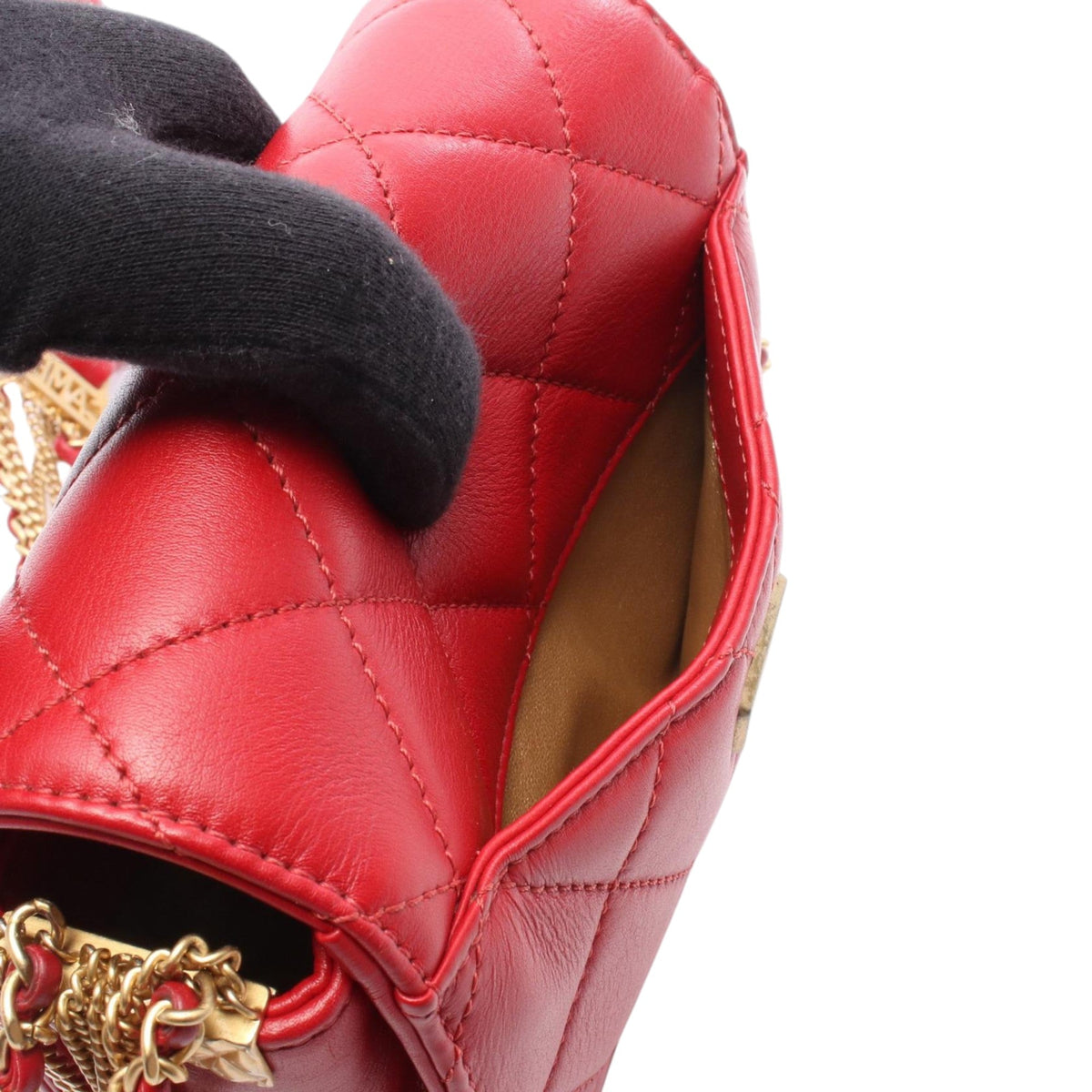 Chanel Mini quilted Lambskin Cambon Chains Flap