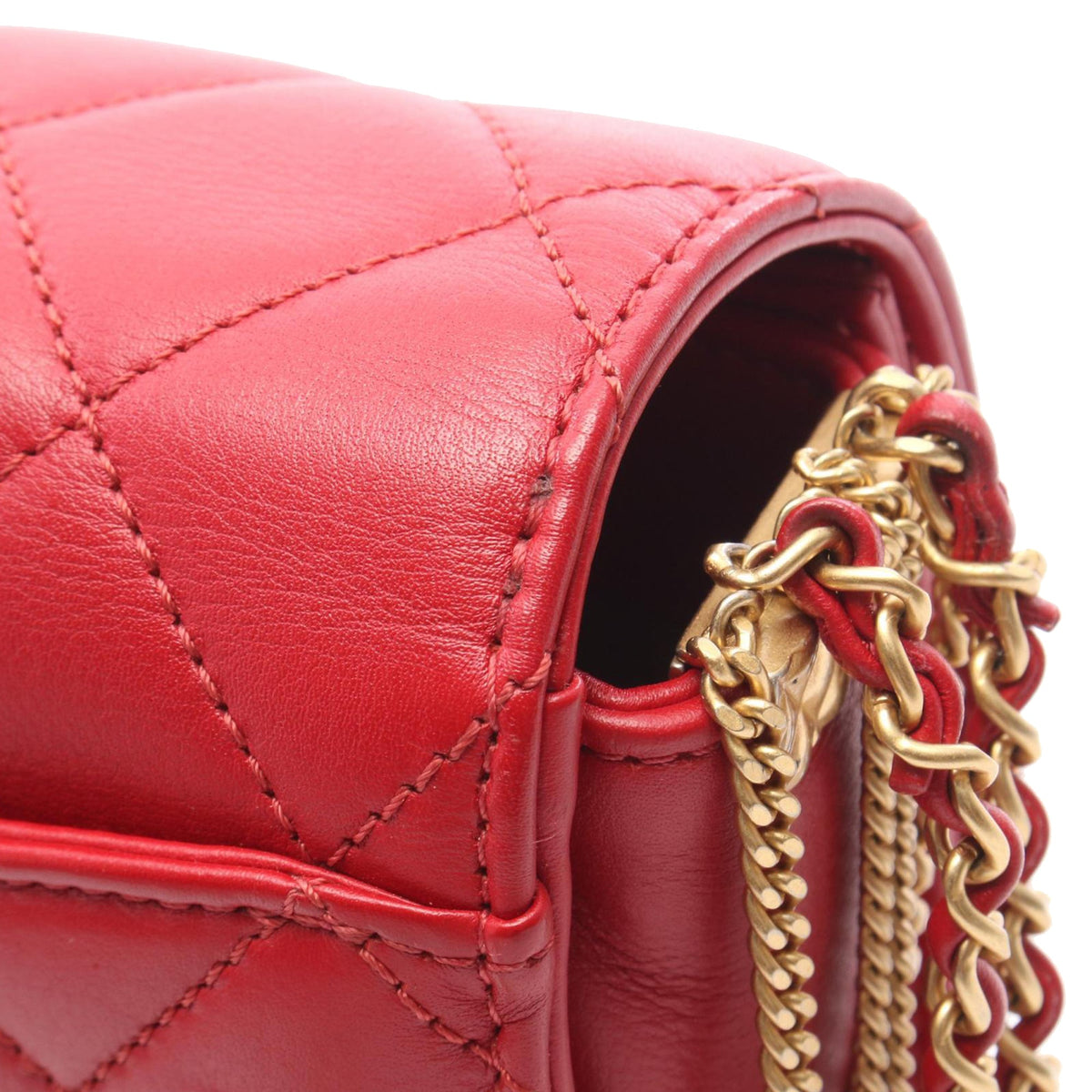 Chanel Mini quilted Lambskin Cambon Chains Flap