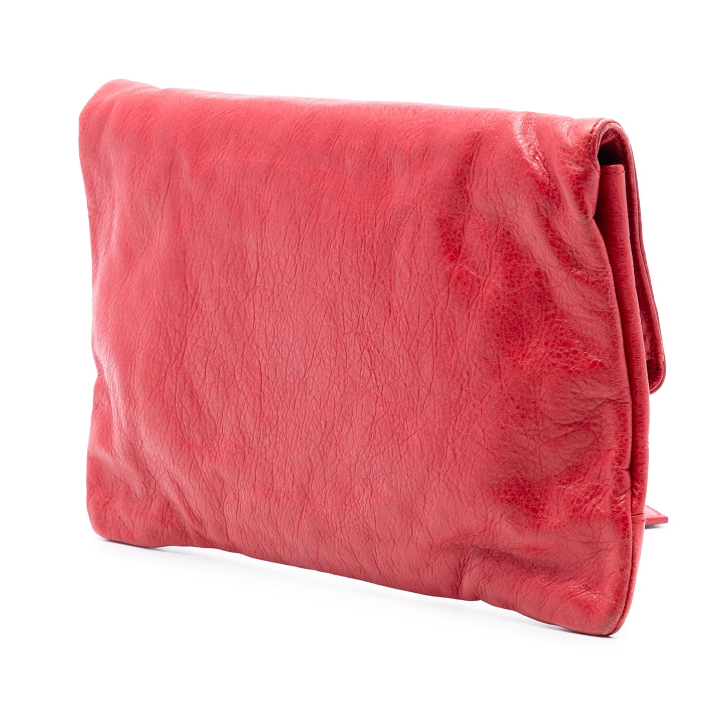 Balenciaga Lambskin Motocross Classic Envelope Clutch