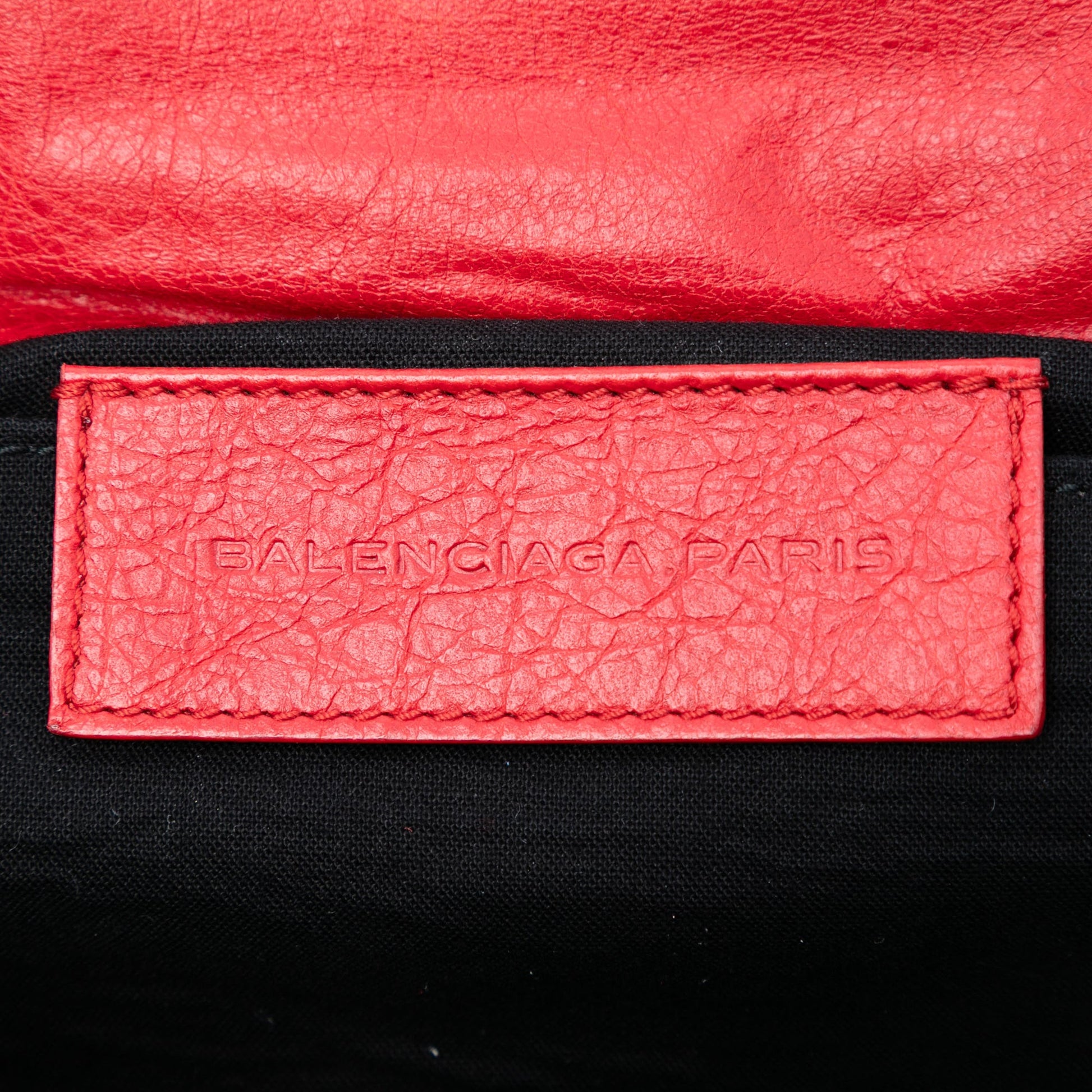 Balenciaga Lambskin Motocross Classic Envelope Clutch