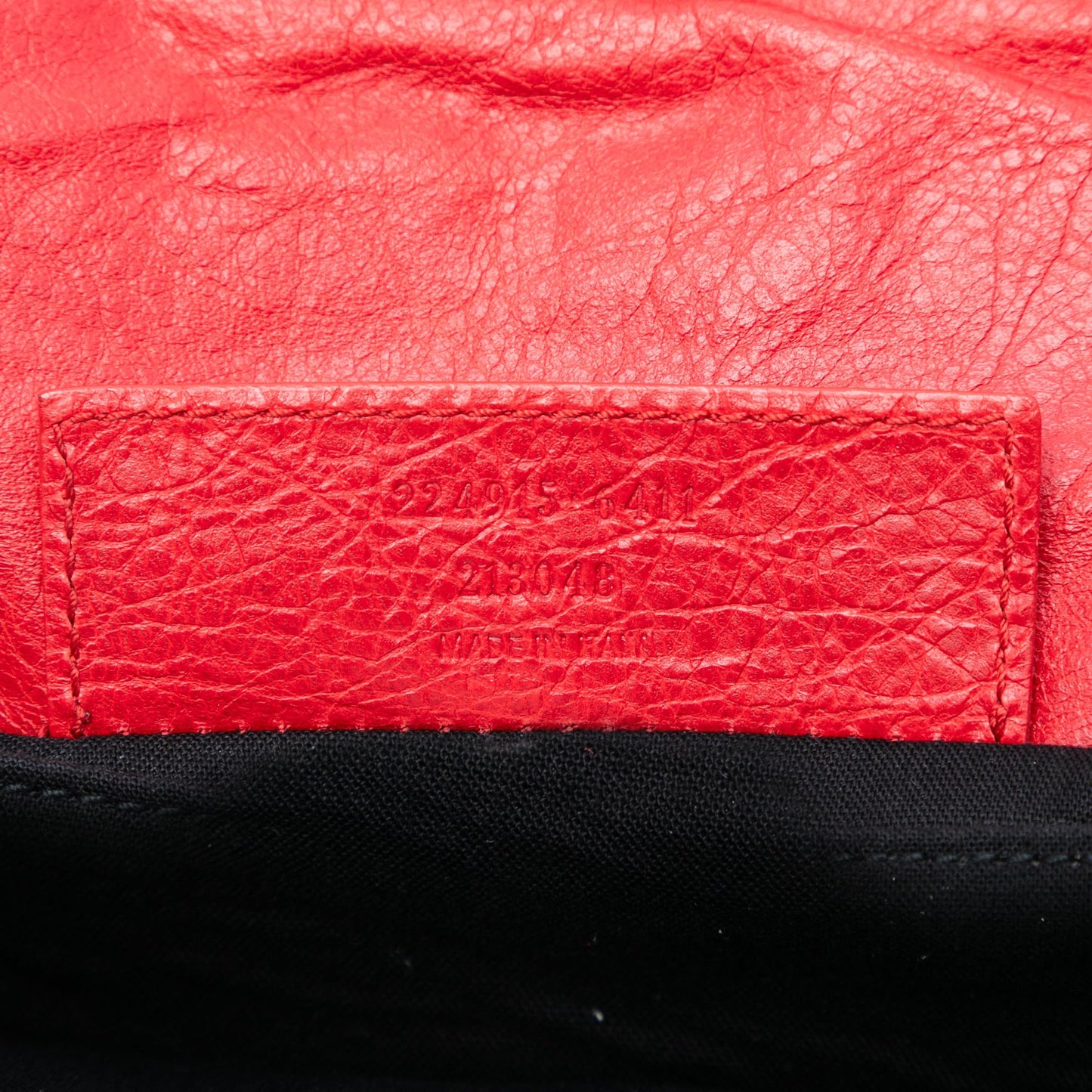 Balenciaga Lambskin Motocross Classic Envelope Clutch