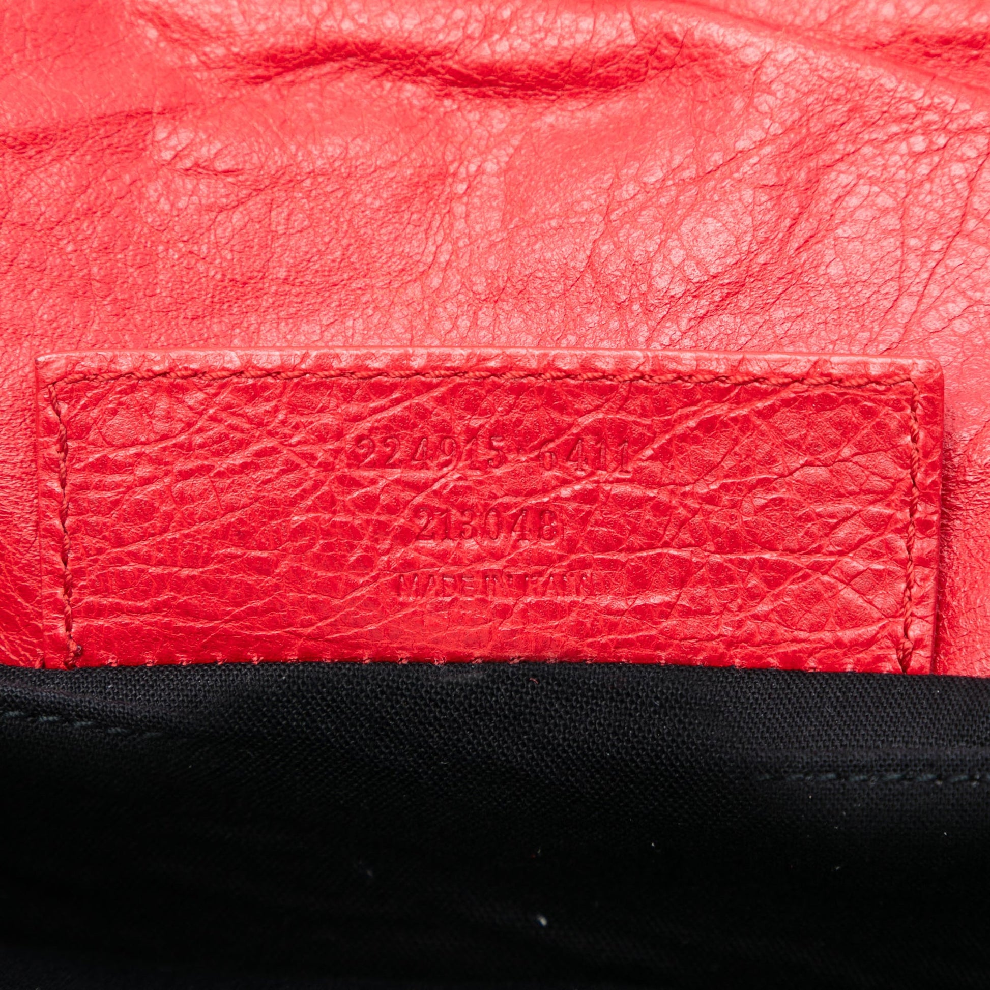 Balenciaga Lambskin Motocross Classic Envelope Clutch