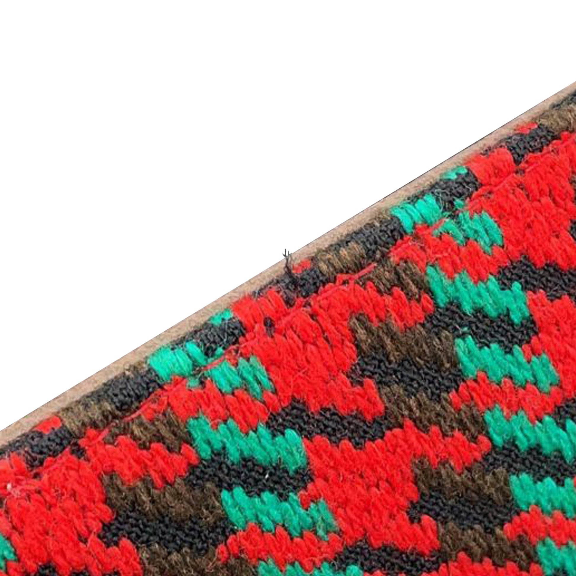 Gucci Interlocking G Tweed Houndstooth Stripe Satchel