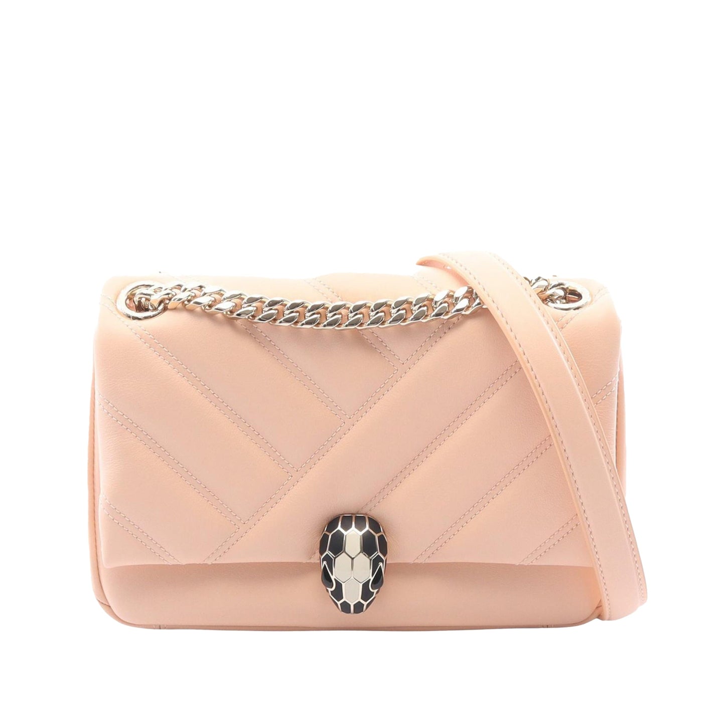 Bvlgari Small Leather Serpenti Cabochon Crossbody