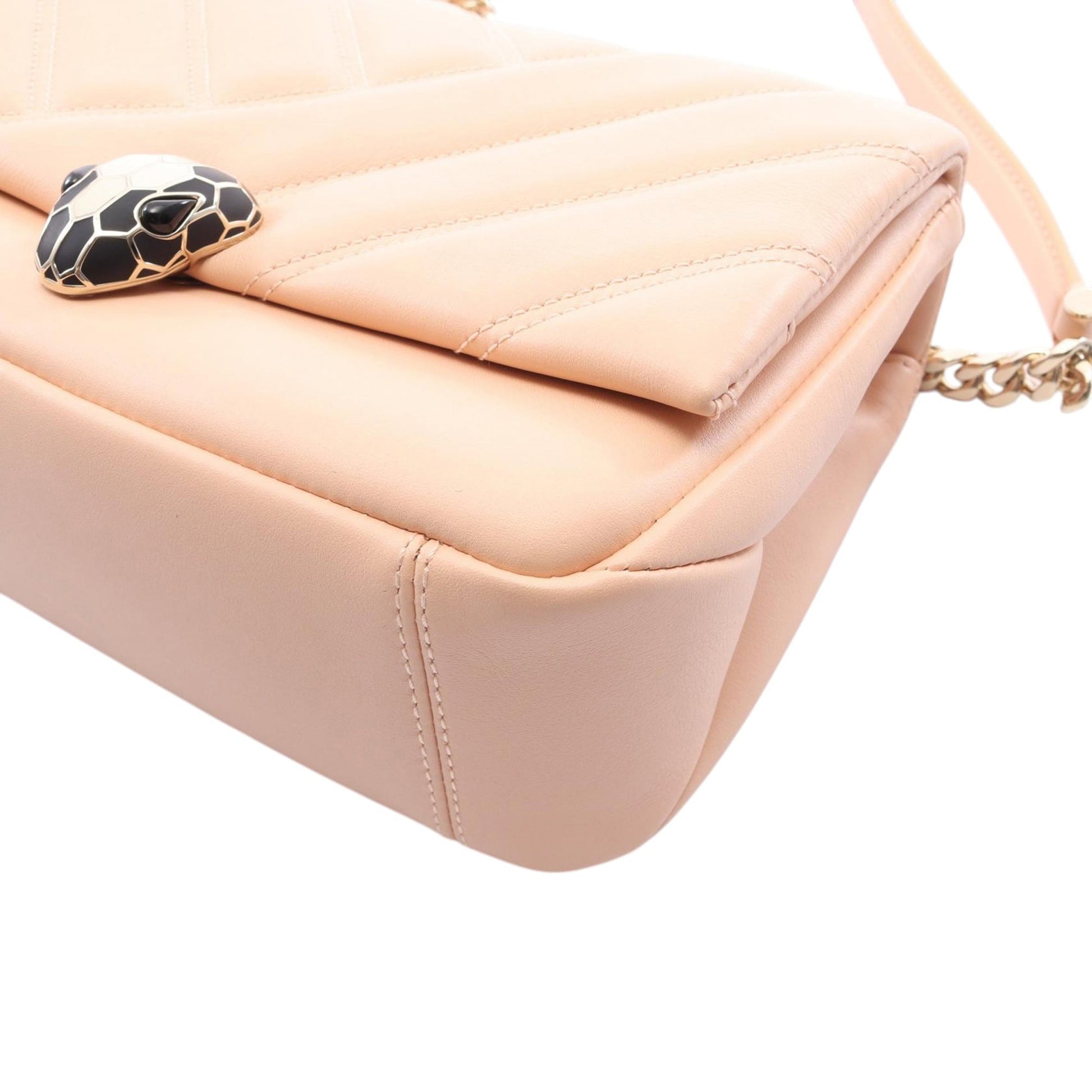 Bvlgari Small Leather Serpenti Cabochon Crossbody