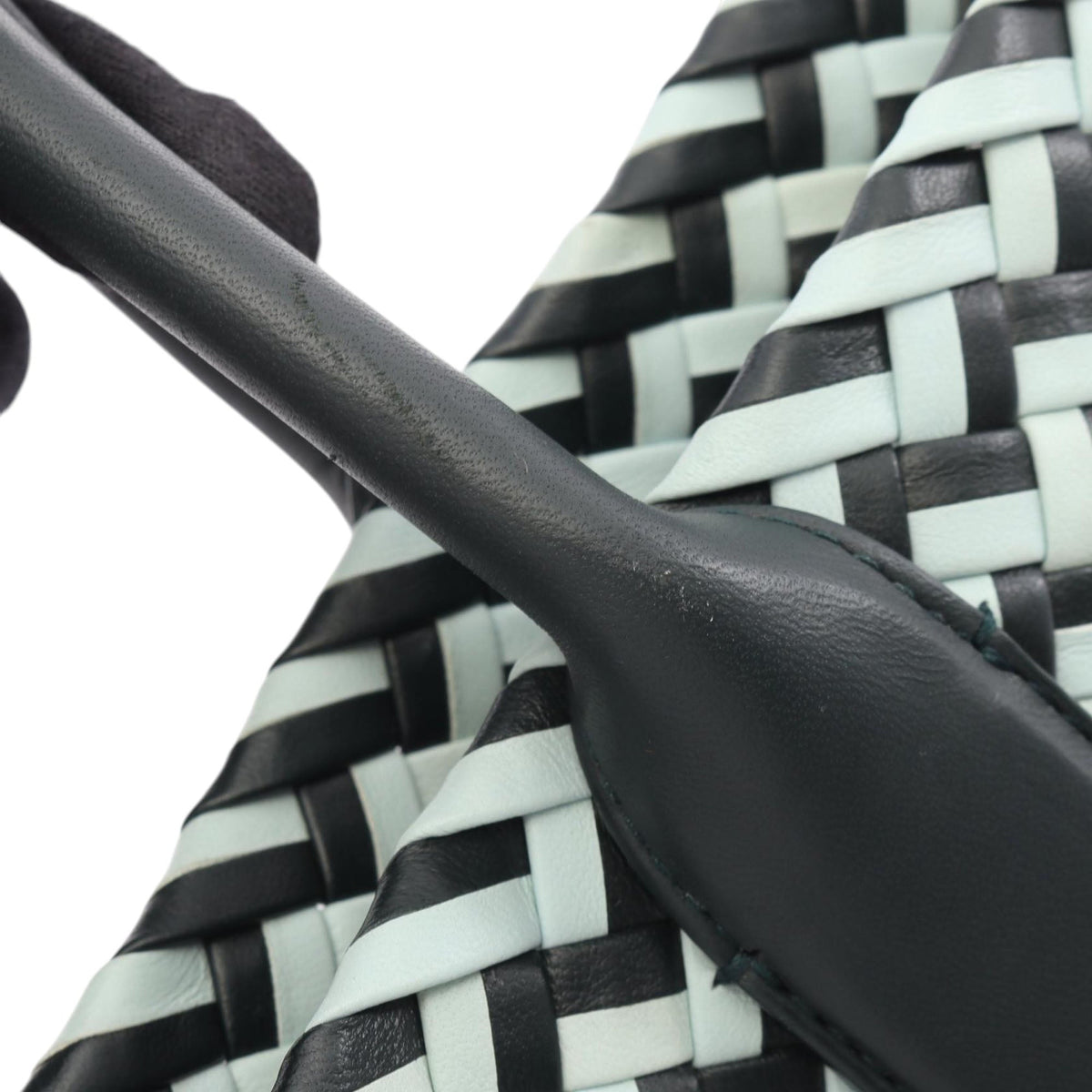 Bottega Veneta Bicolor Leather Intrecciato Tote