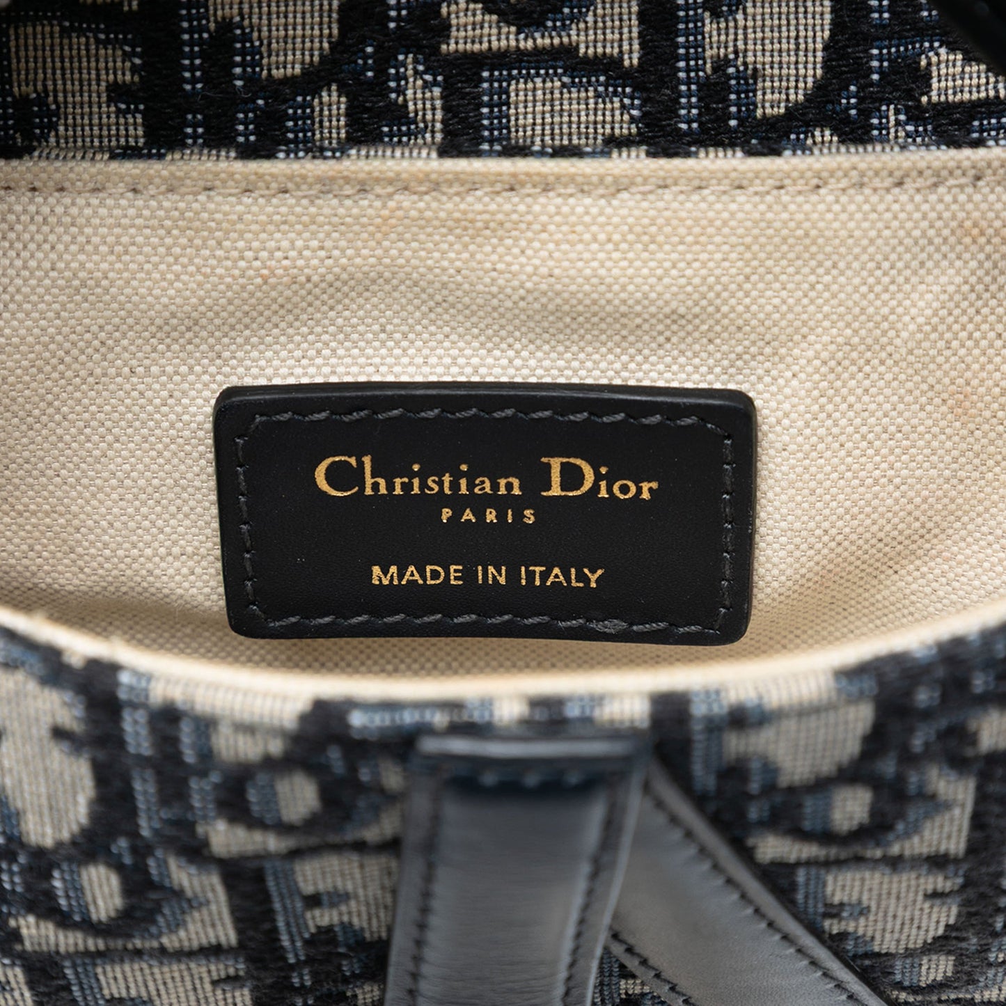 Dior Micro Oblique Canvas Saddle Bag