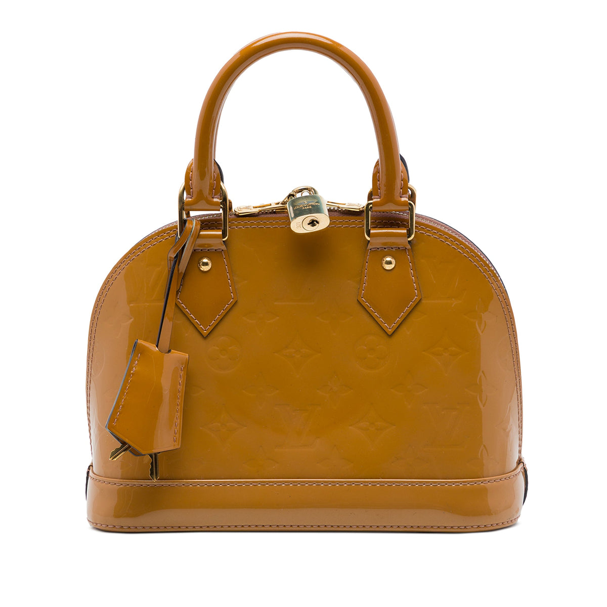 Louis Vuitton Monogram Vernis Alma BB — Brown