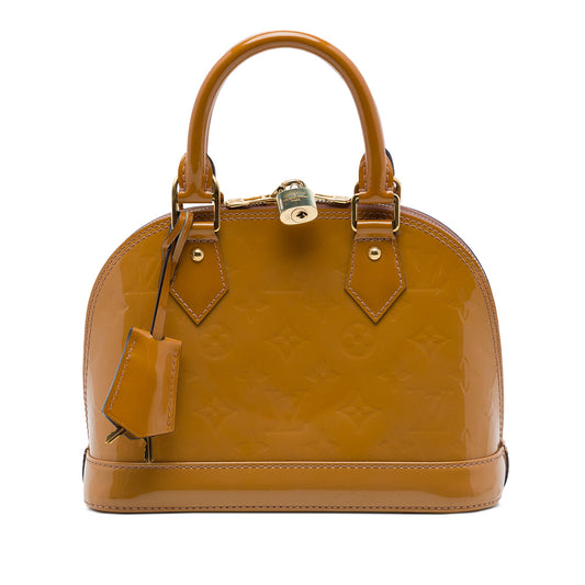 Louis Vuitton Monogram Vernis Alma BB — Brown