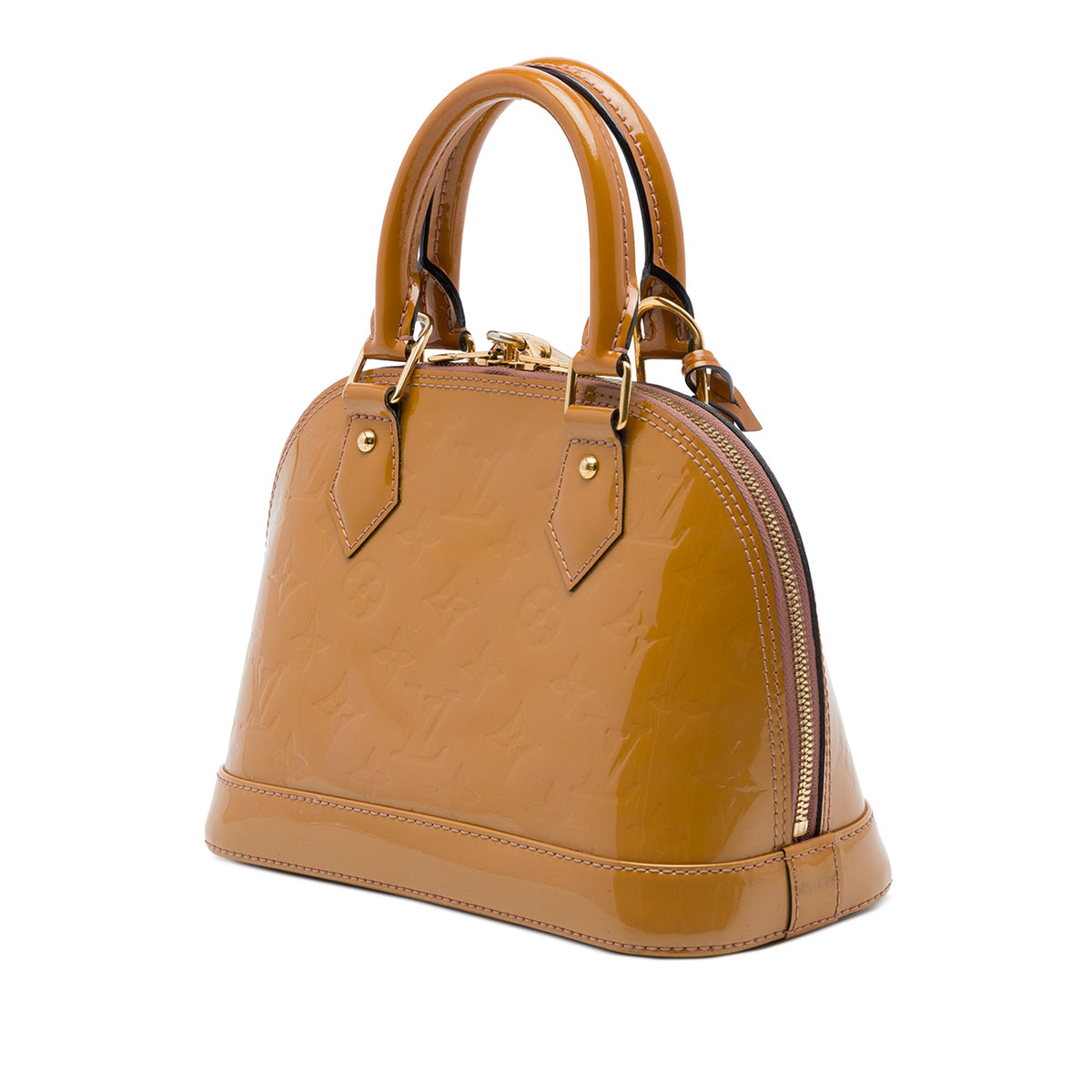 Louis Vuitton Monogram Vernis Alma BB — Brown