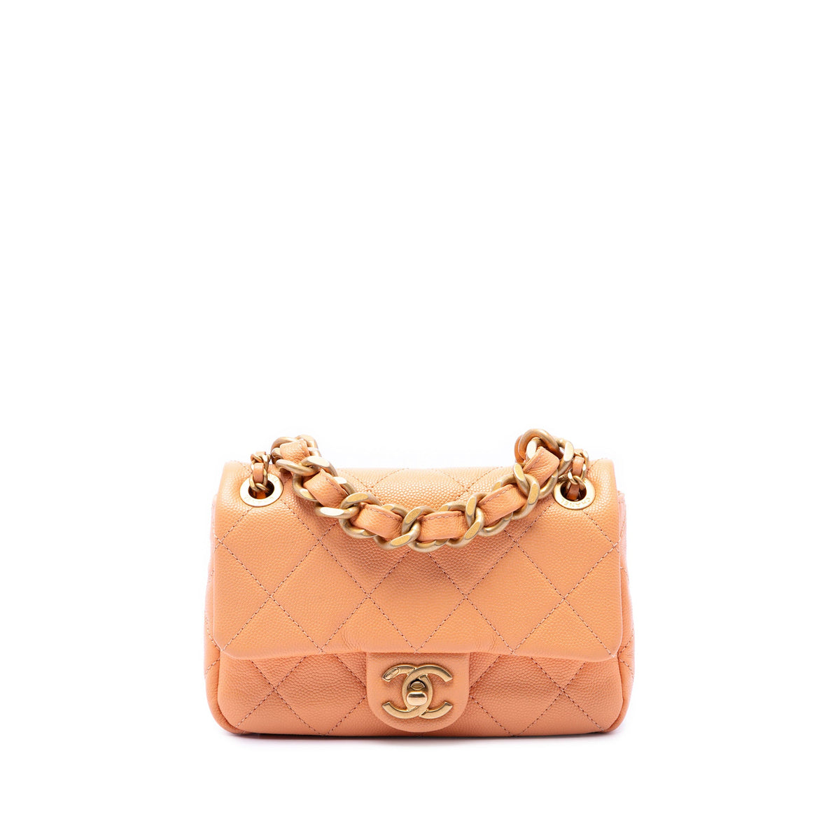 Chanel Mini CC Quilted Caviar Single Flap