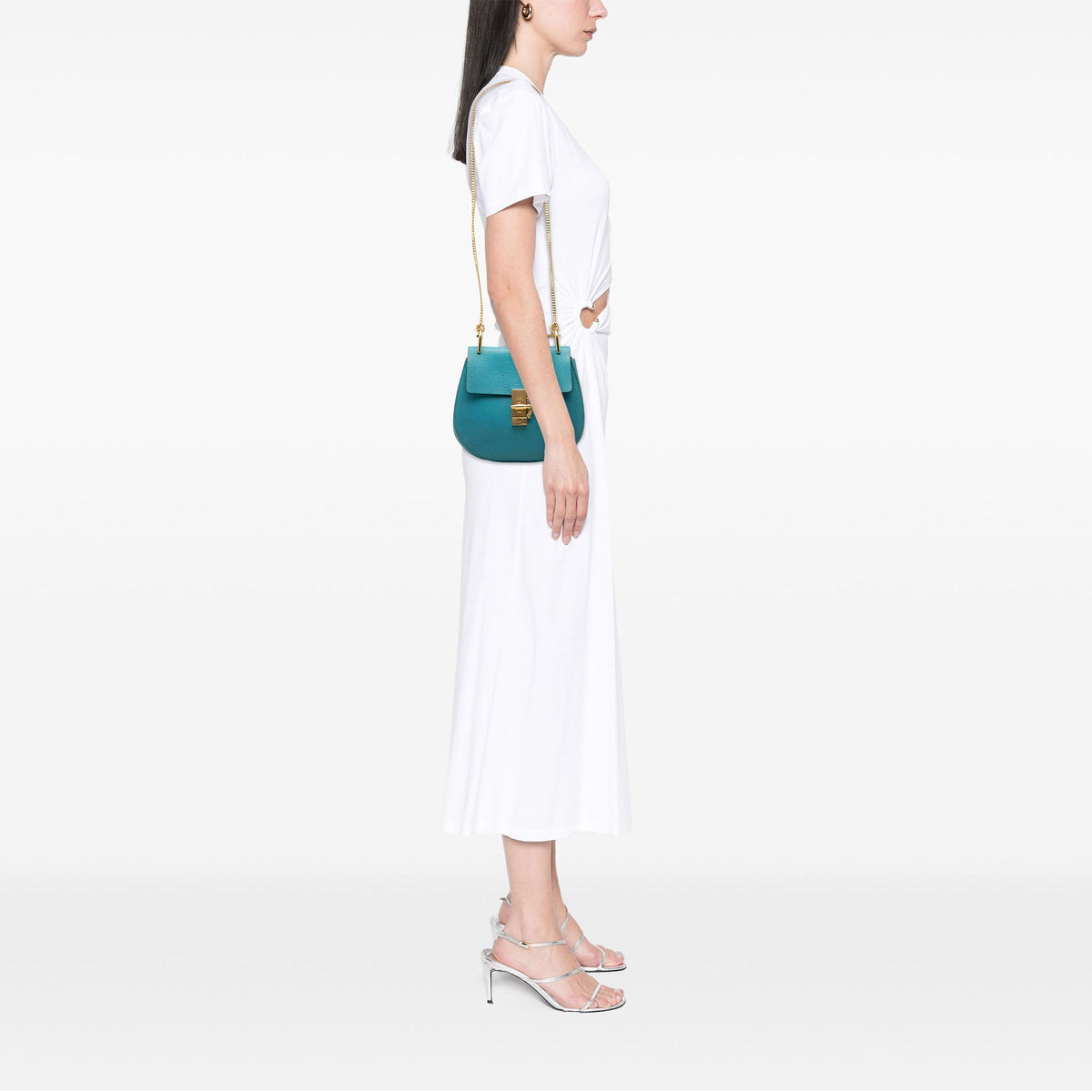 Chloé Small Leather Drew Crossbody