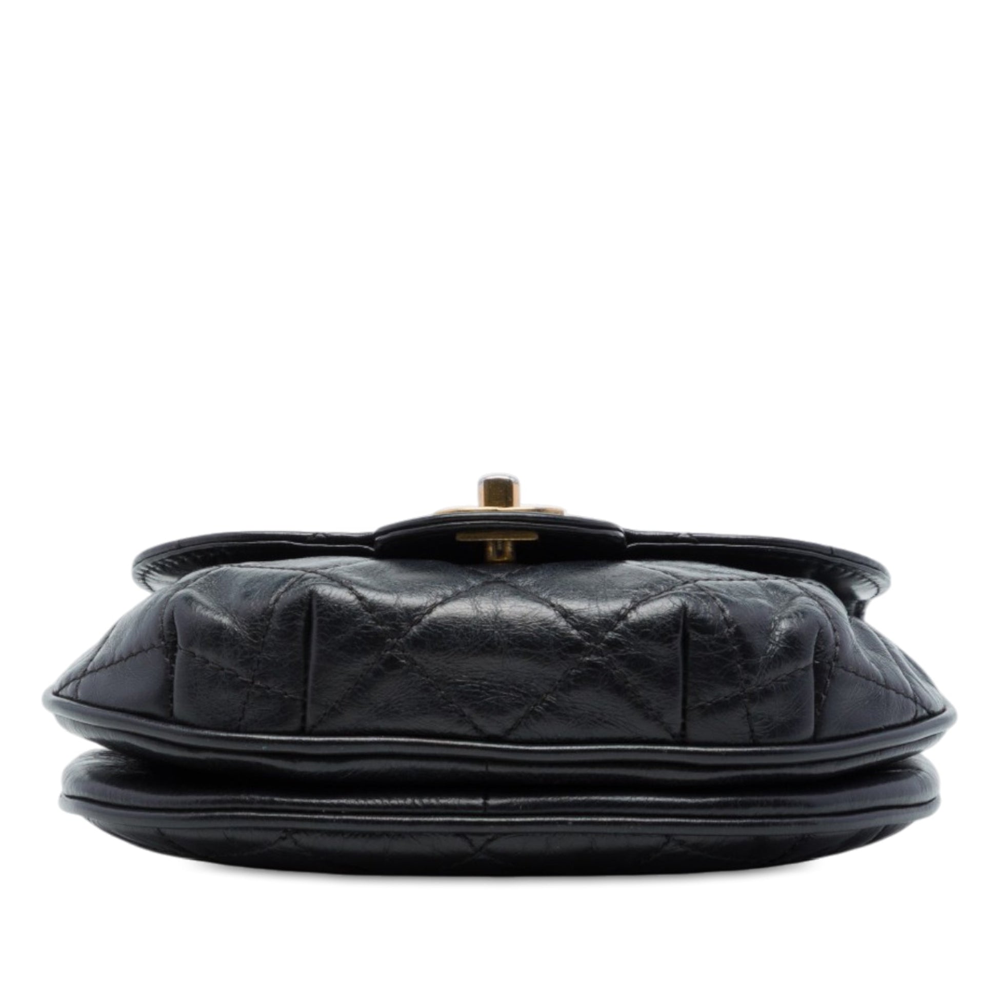 Chanel Small Quilted Glazed Calfskin Bubble CC Flap