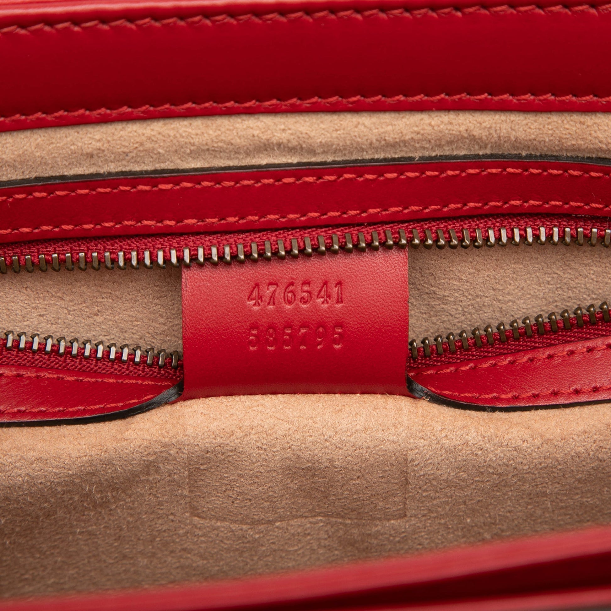 Gucci Small Tricolor Calfskin Queen Margaret Top Handle Bag