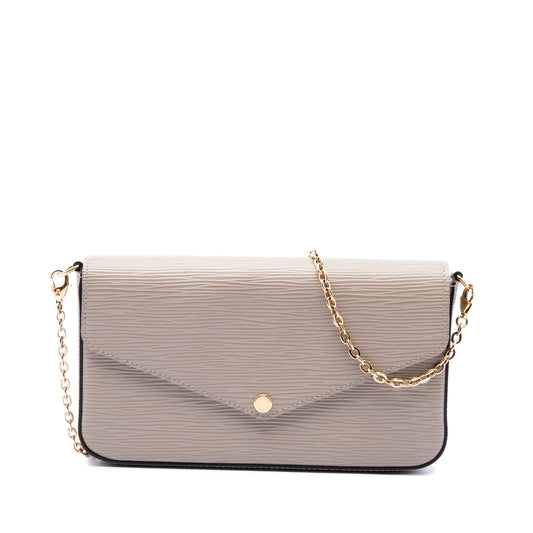 Louis Vuitton Epi Pochette Felicie — Beige