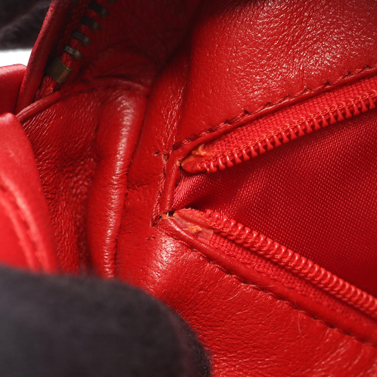Chanel CC Quilted Lambskin Tassel Camera Bag — Red